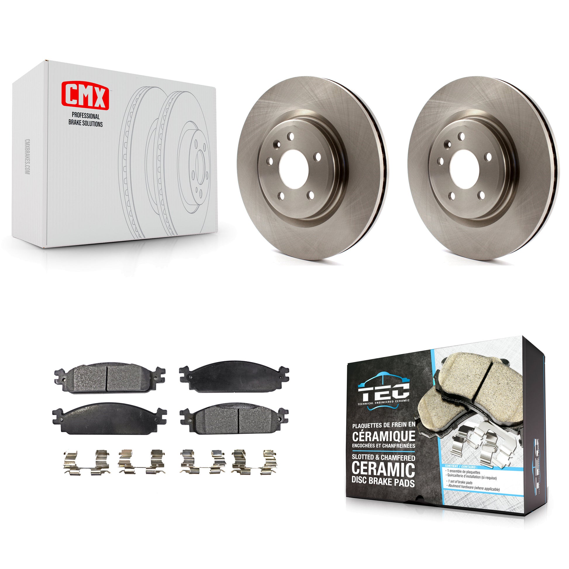 Transit Auto K8T-100162 Disc Brake Kit for 2009-2010 Lincoln MKS - Front product image