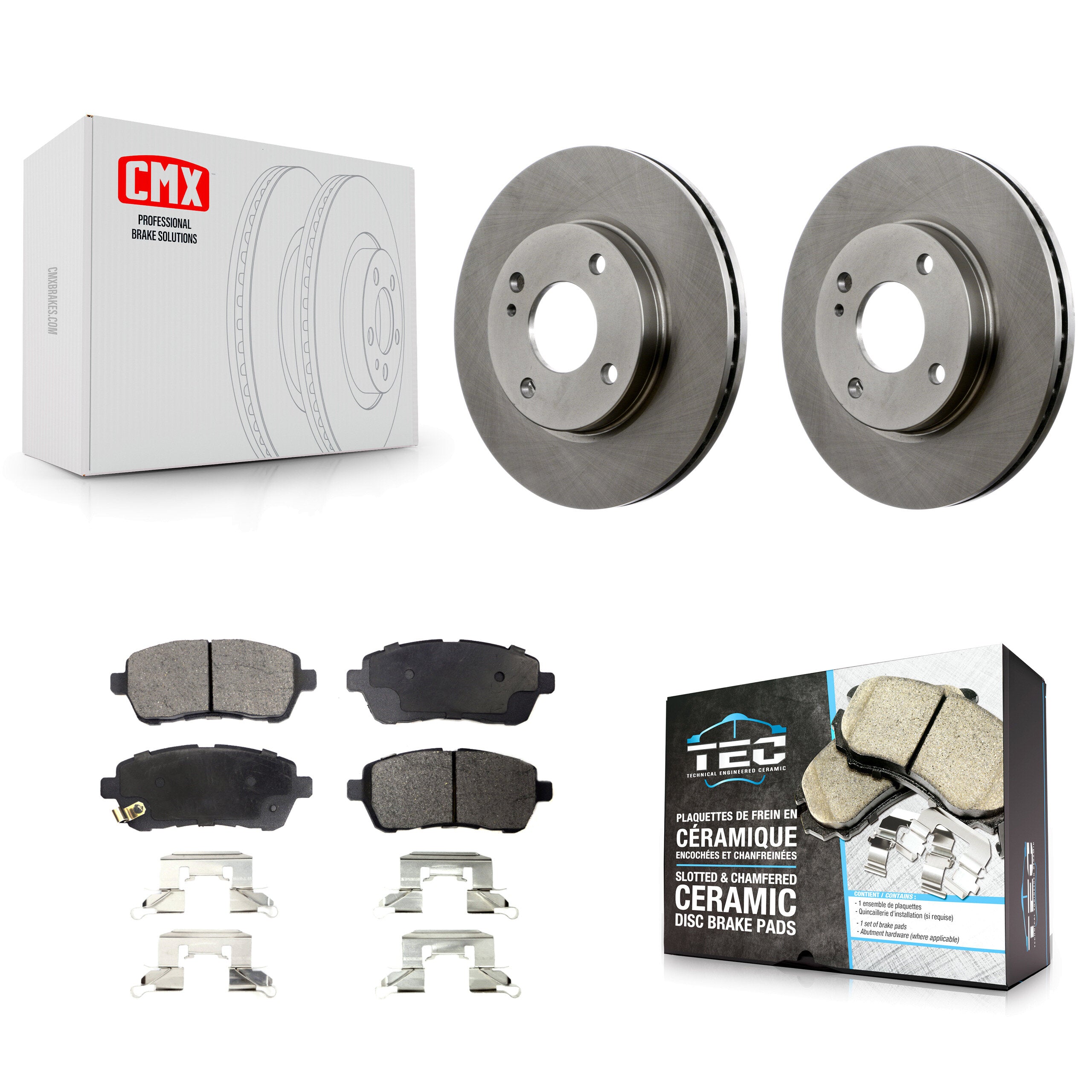 Transit Auto K8T-100168 Disc Brake Kit for 2011-2019 Ford Fiesta - Front product image