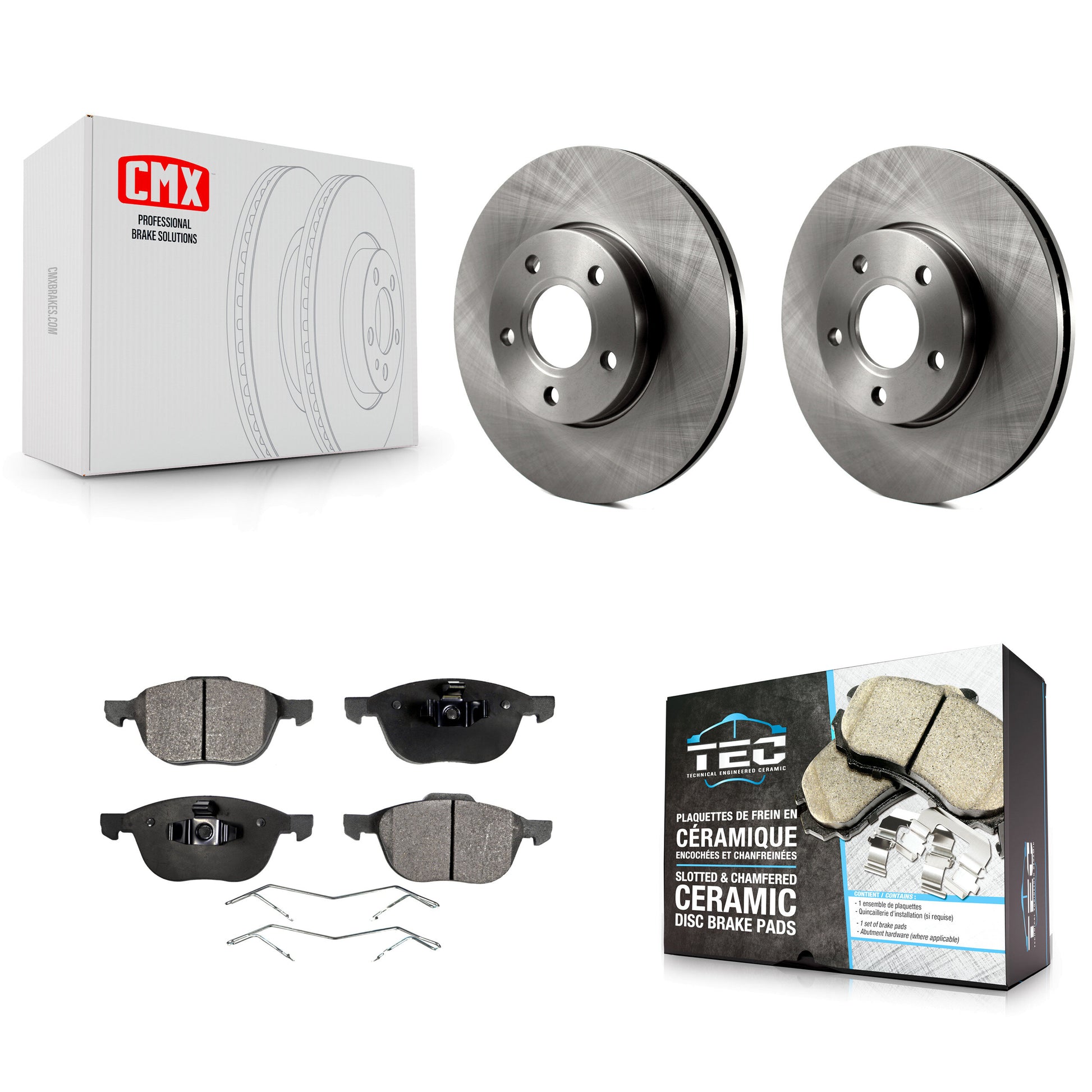 Transit Auto K8T-100169 Disc Brake Kit for 2012-2018 Ford C-Max, Ford Focus - Front product image