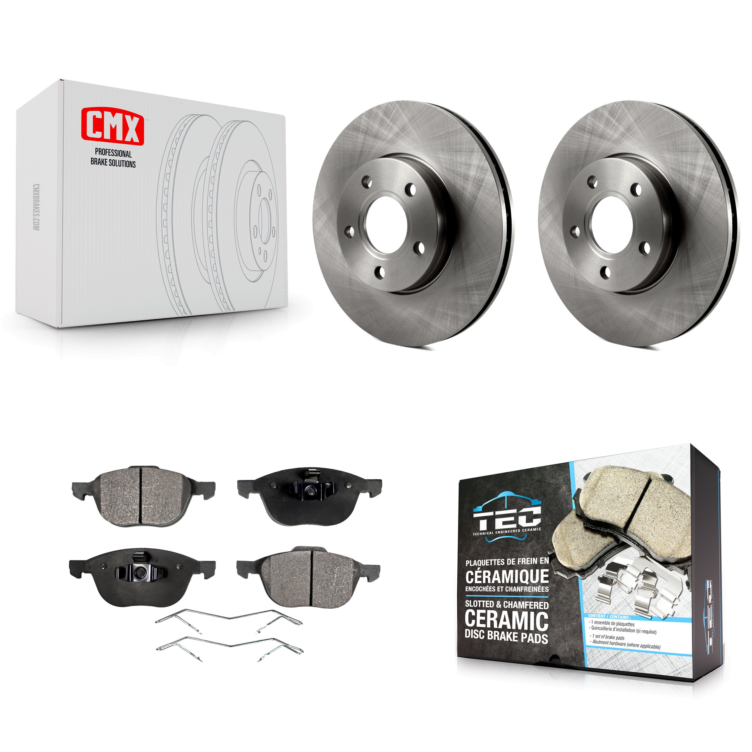 Transit Auto K8T-100169 Disc Brake Kit for 2012-2018 Ford C-Max, Ford Focus - Front product image
