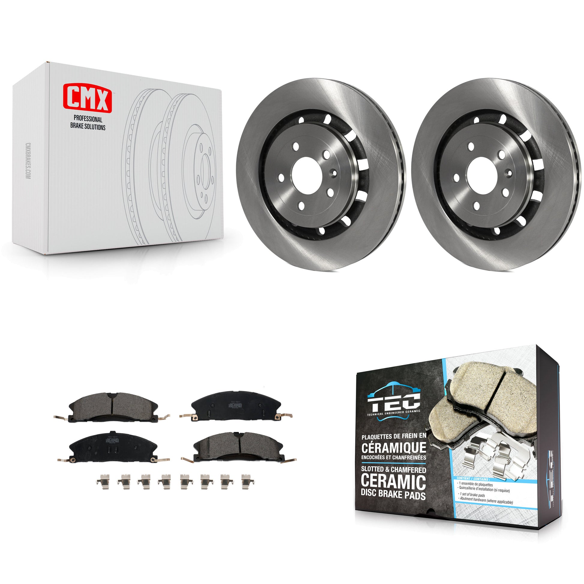 Transit Auto K8T-100170 Disc Brake Kit for 2012-2019 Ford Taurus, Ford Explorer, Ford Special Service Police Sedan & more - Front product image