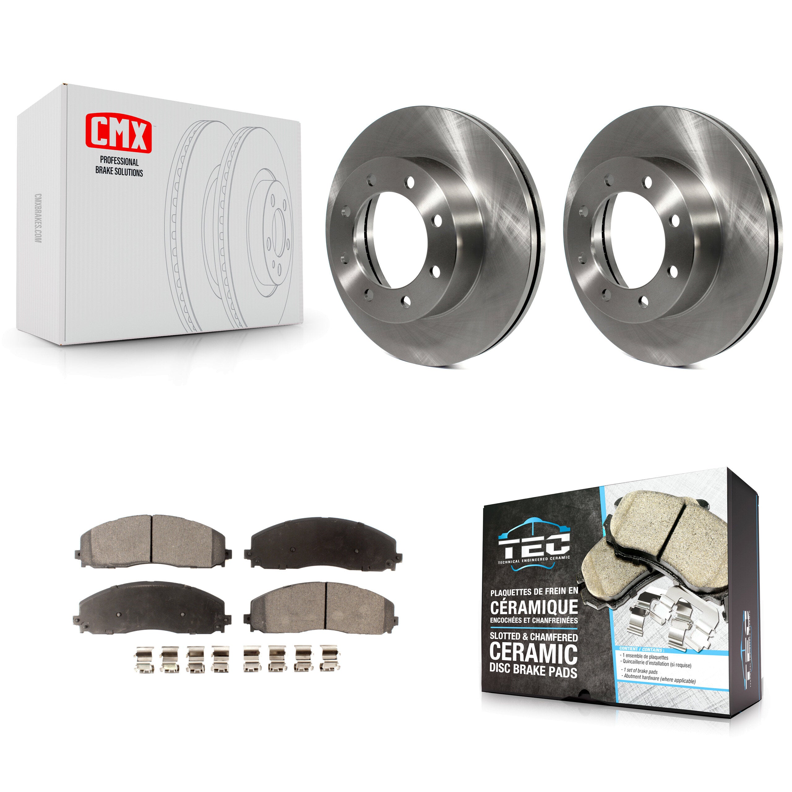 Transit Auto K8T-100173 Disc Brake Kit for 2013-2023 Ford F-250 Super Duty, Ford F-350 Super Duty, Ford F-450 Super Duty - Front product image