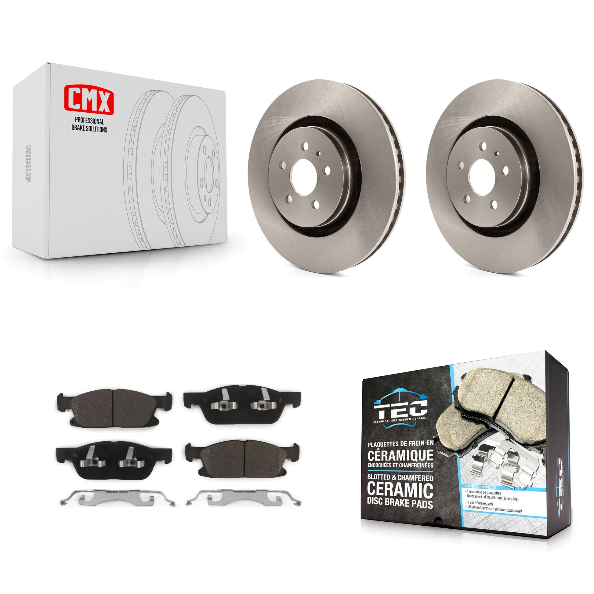Transit Auto K8T-100179 Disc Brake Kit for 2015-2023 Ford Edge, Lincoln Nautilus, Lincoln MKX - Front product image