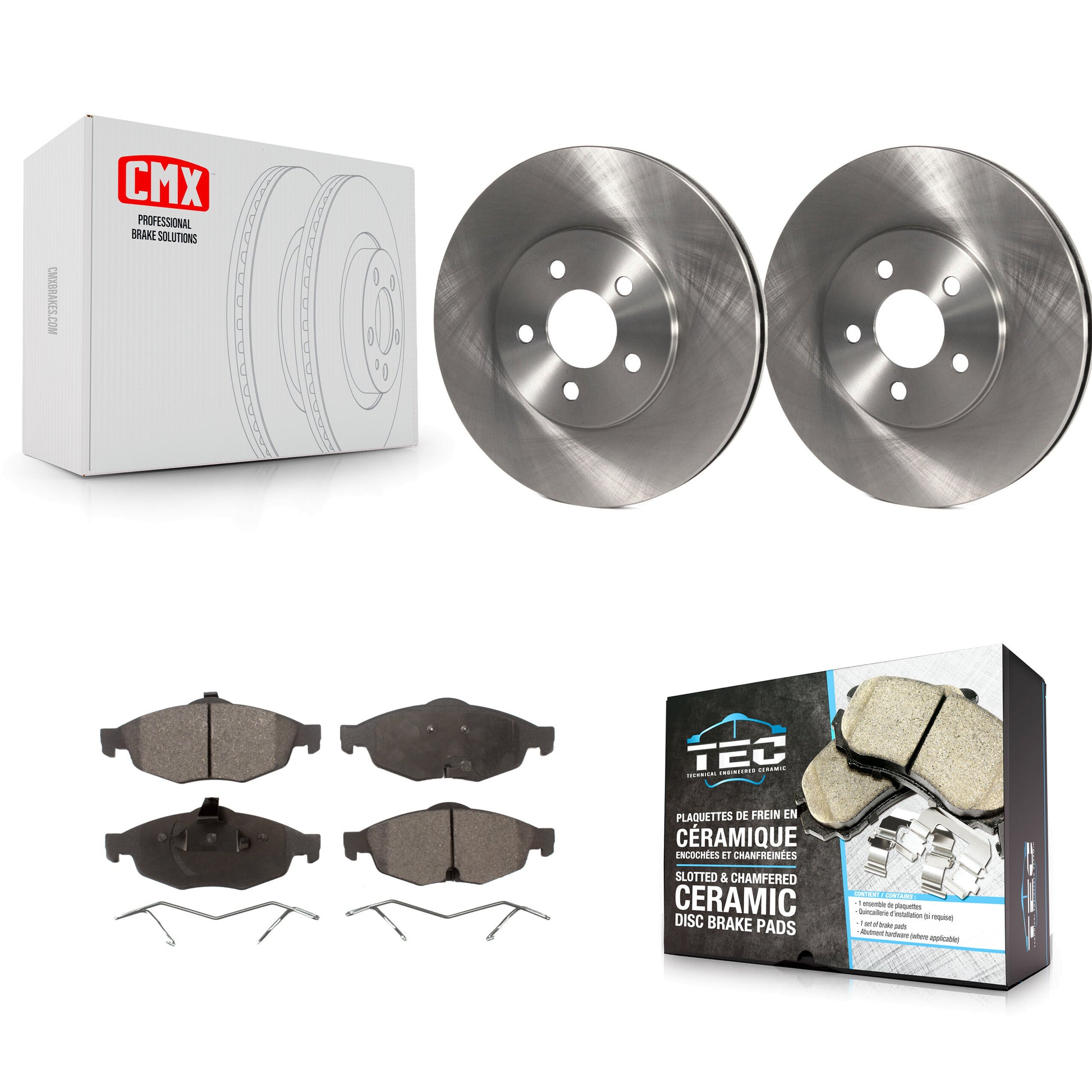 Transit Auto K8T-100189 Disc Brake Kit for 2001-2006 Chrysler Sebring, Dodge Stratus - Front product image