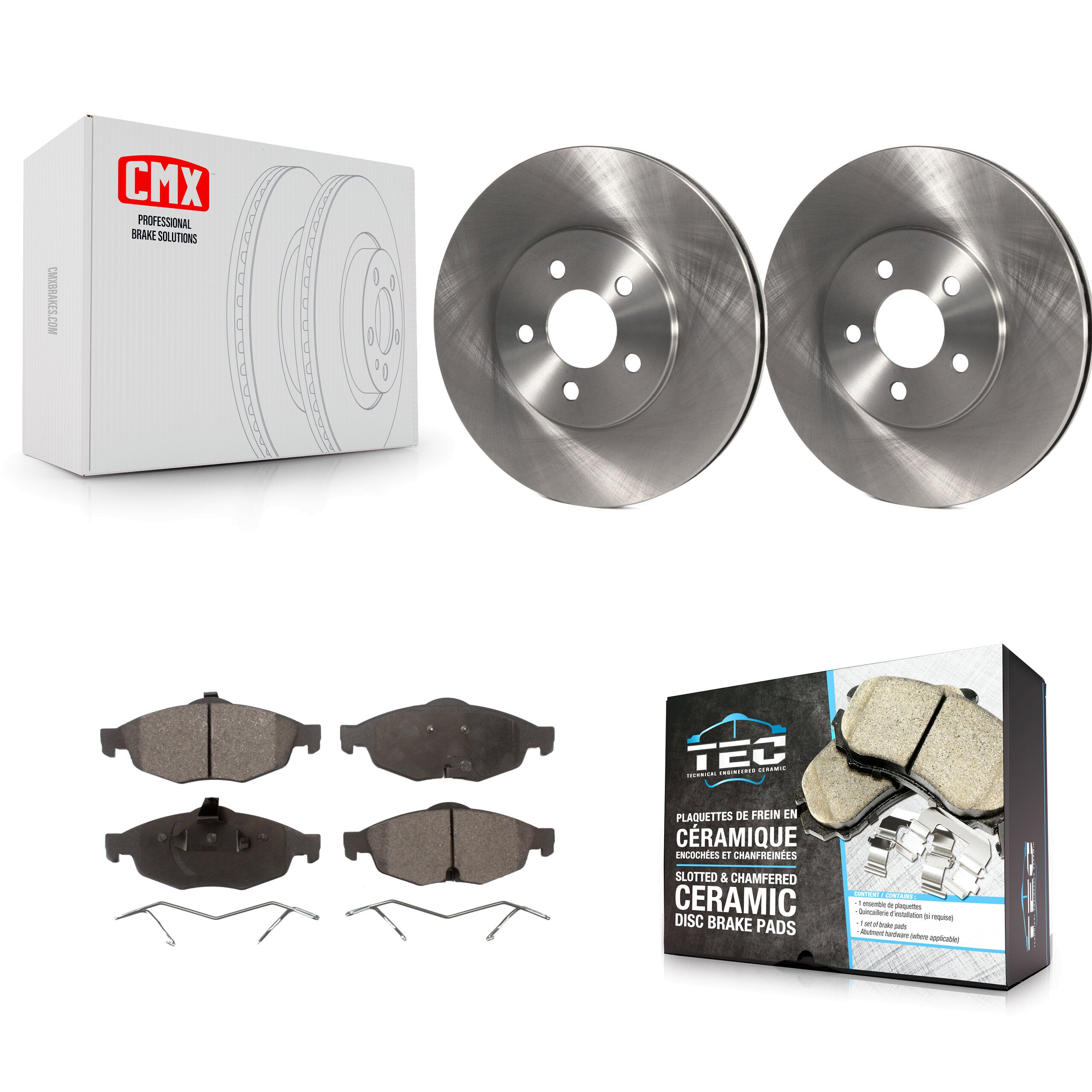 Transit Auto K8T-100189 Disc Brake Kit for 2001-2006 Chrysler Sebring, Dodge Stratus - Front product image