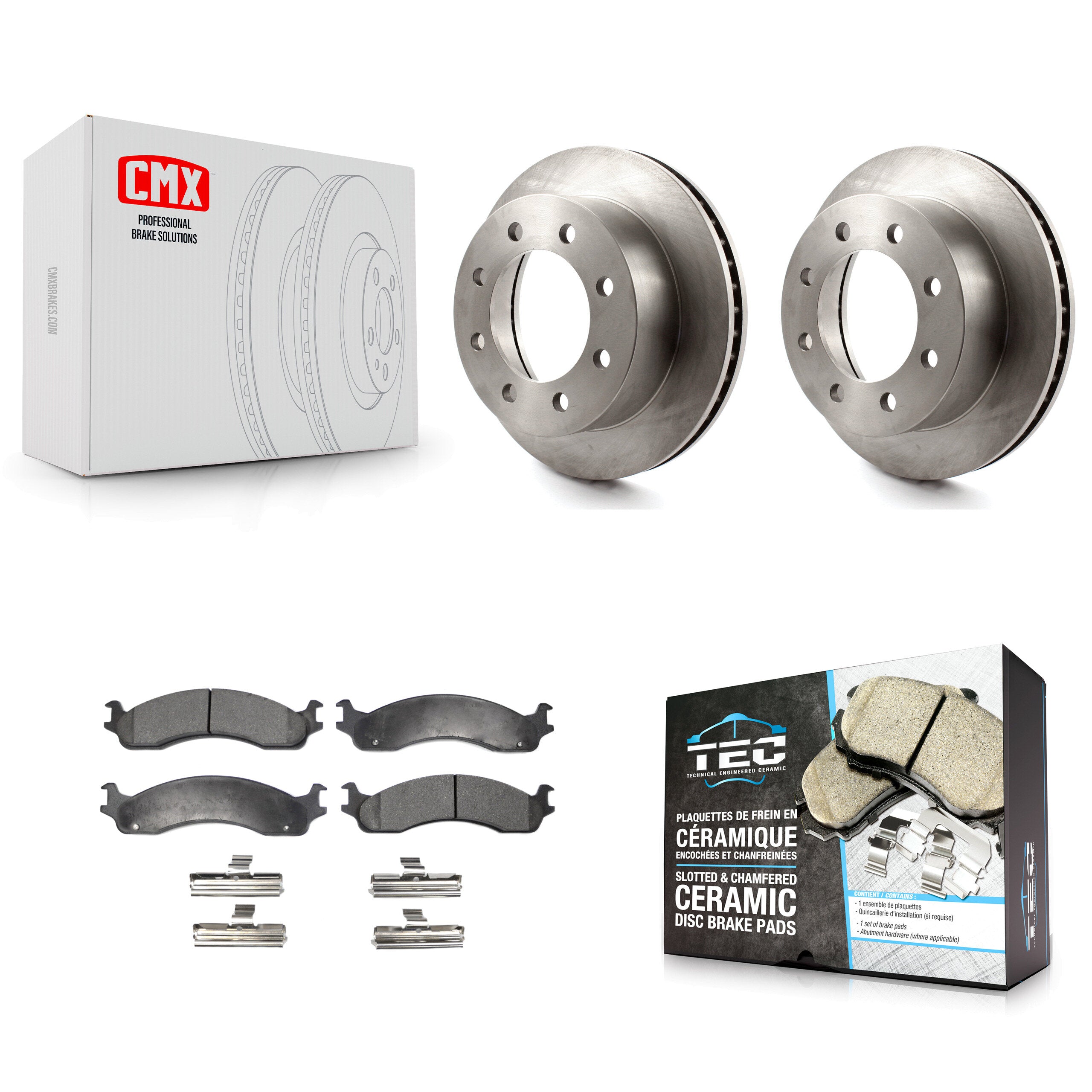 Transit Auto K8T-100201 Disc Brake Kit for 2000-2002 Dodge Ram 3500 Van, Dodge Ram 2500, Dodge Ram 3500 - Front product image
