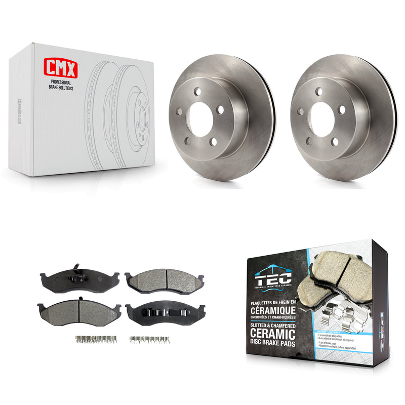 Transit Auto K8T-100204 Disc Brake Kit for 1993-2006 Jeep Cherokee, Jeep TJ, Jeep Wrangler & more - Front product image