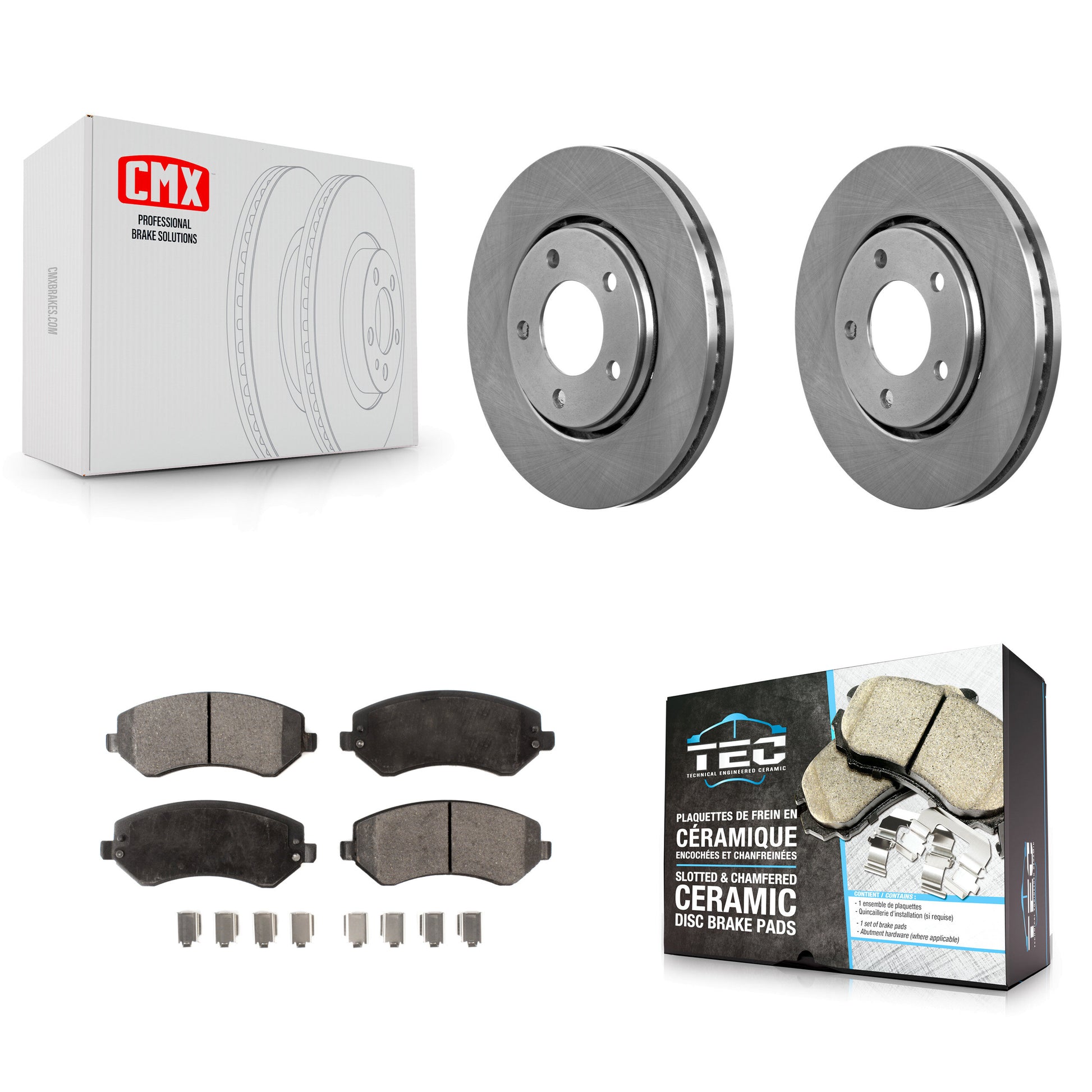 Transit Auto K8T-100208 Disc Brake Kit for 2001-2007 Dodge Caravan, Chrysler Town & Country, Chrysler Voyager & more - Front product image