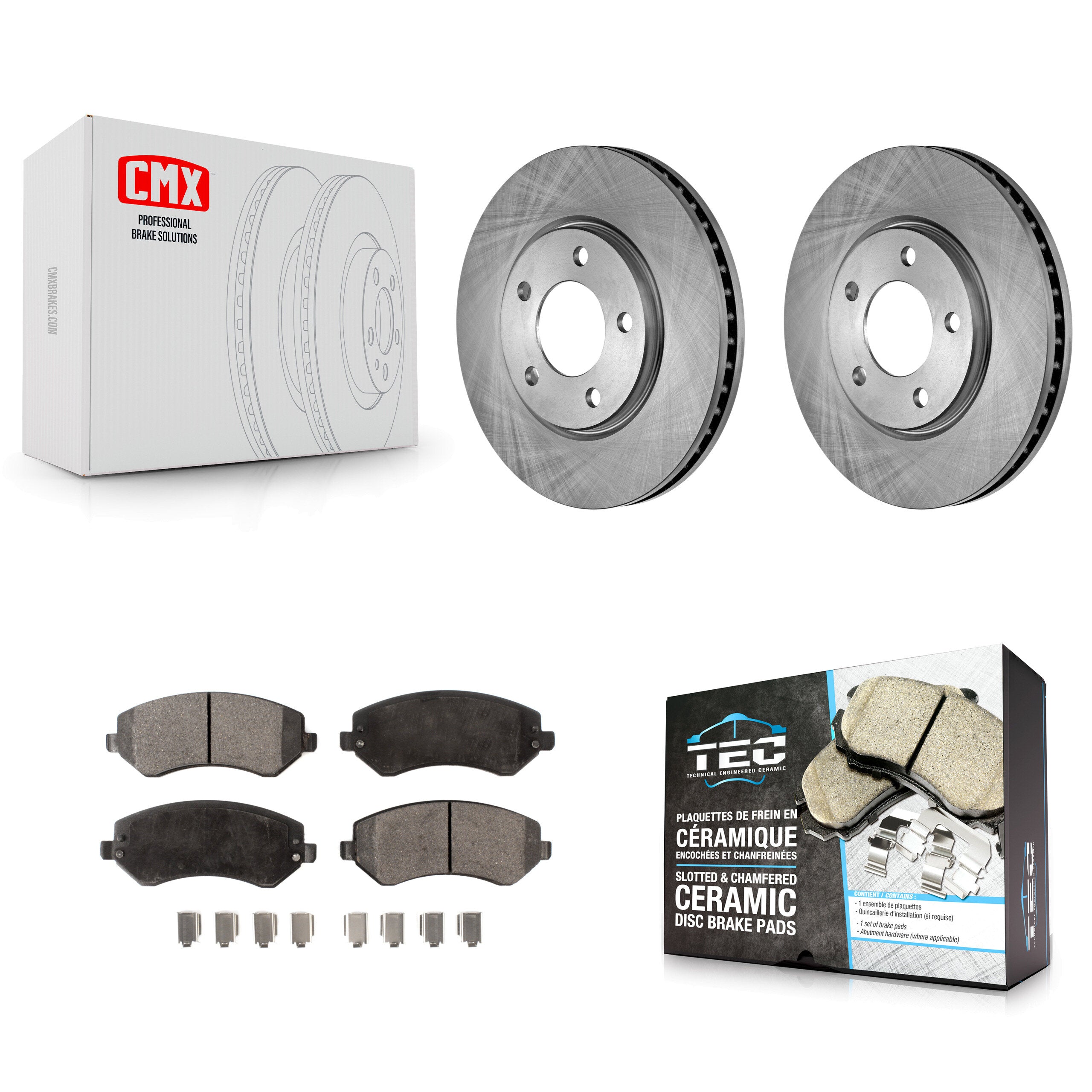 Transit Auto K8T-100210 Disc Brake Kit for 2003-2006 Dodge Grand Caravan, Chrysler Voyager - Front product image