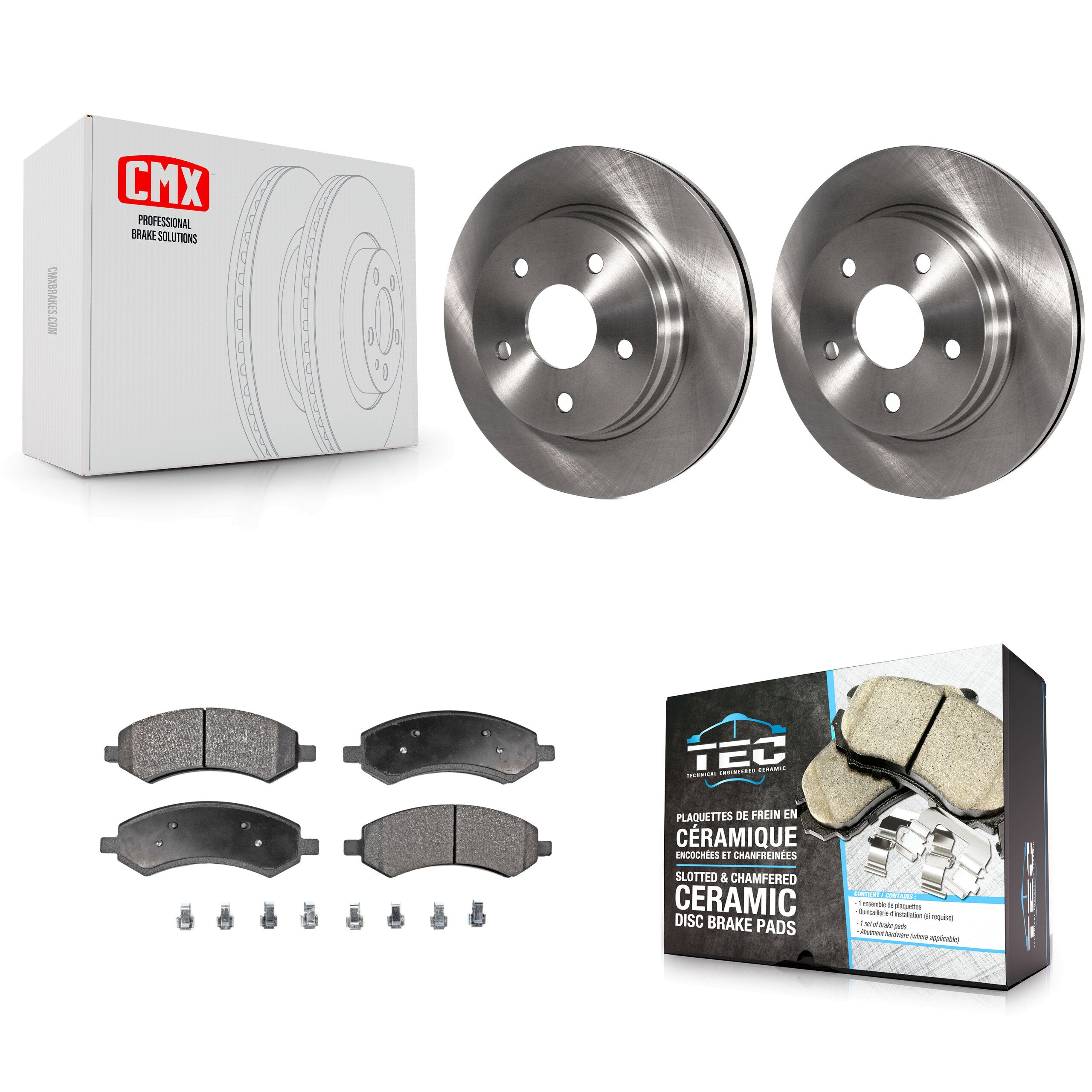 Transit Auto K8T-100212 Disc Brake Kit for 2006-2023 Ram 1500 Classic, Ram 1500, Dodge Ram 1500 & more - Front product image