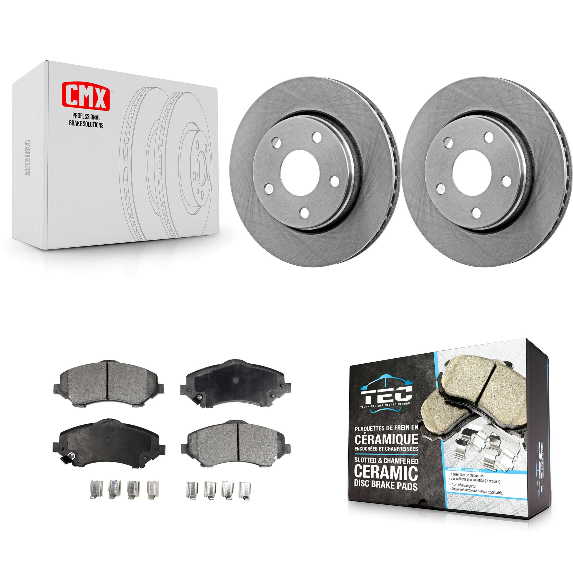 Transit Auto K8T-100229 Disc Brake Kit for 2007-2017 Jeep Wrangler - Front product image