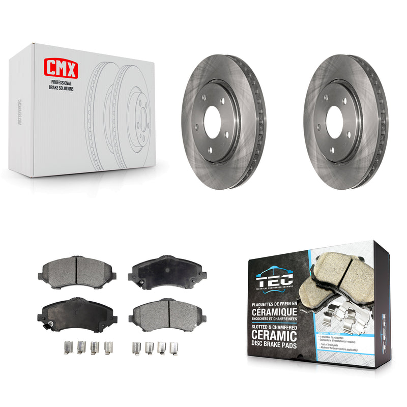 Transit Auto K8T-100232 Disc Brake Kit for 2008-2016 Chrysler Town & Country, Dodge Grand Caravan, Dodge Journey & more - Front product image