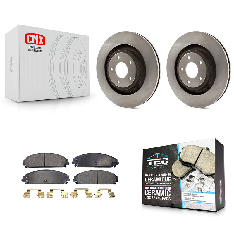 Transit Auto K8T-100236 Disc Brake Kit for 2008-2014 Chrysler 200, Dodge Avenger, Dodge Caliber - Front product image