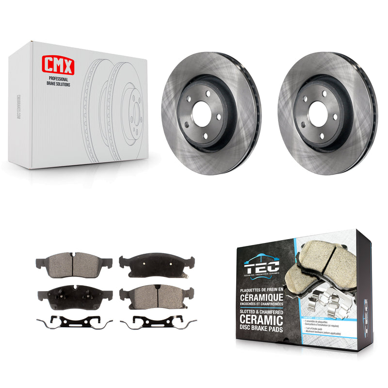 Transit Auto K8T-100240 Disc Brake Kit for 2011-2024 Jeep Grand Cherokee WK, Dodge Durango, Jeep Grand Cherokee - Front product image