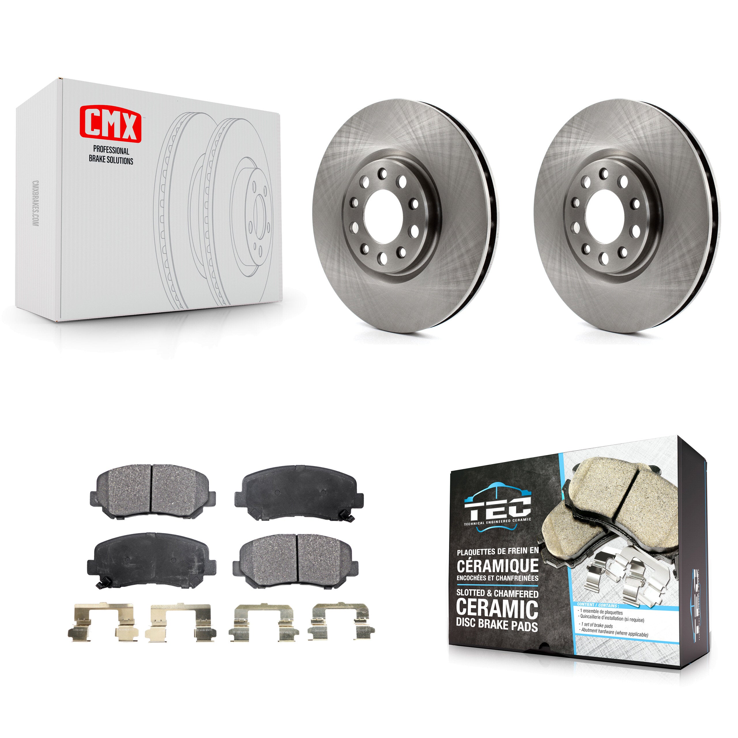 Transit Auto K8T-100244 Disc Brake Kit for 2013-2017 Chrysler 200, Dodge Dart - Front product image