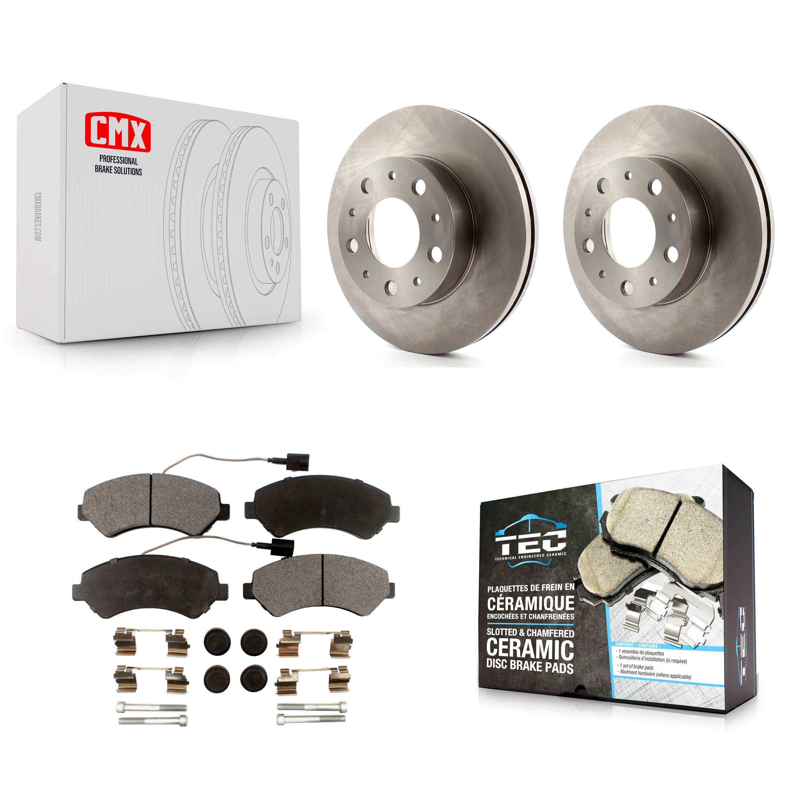 Transit Auto K8T-100245 Disc Brake Kit for 2014-2022 Ram ProMaster 1500, Ram ProMaster 2500, Ram ProMaster 3500 - Front product image