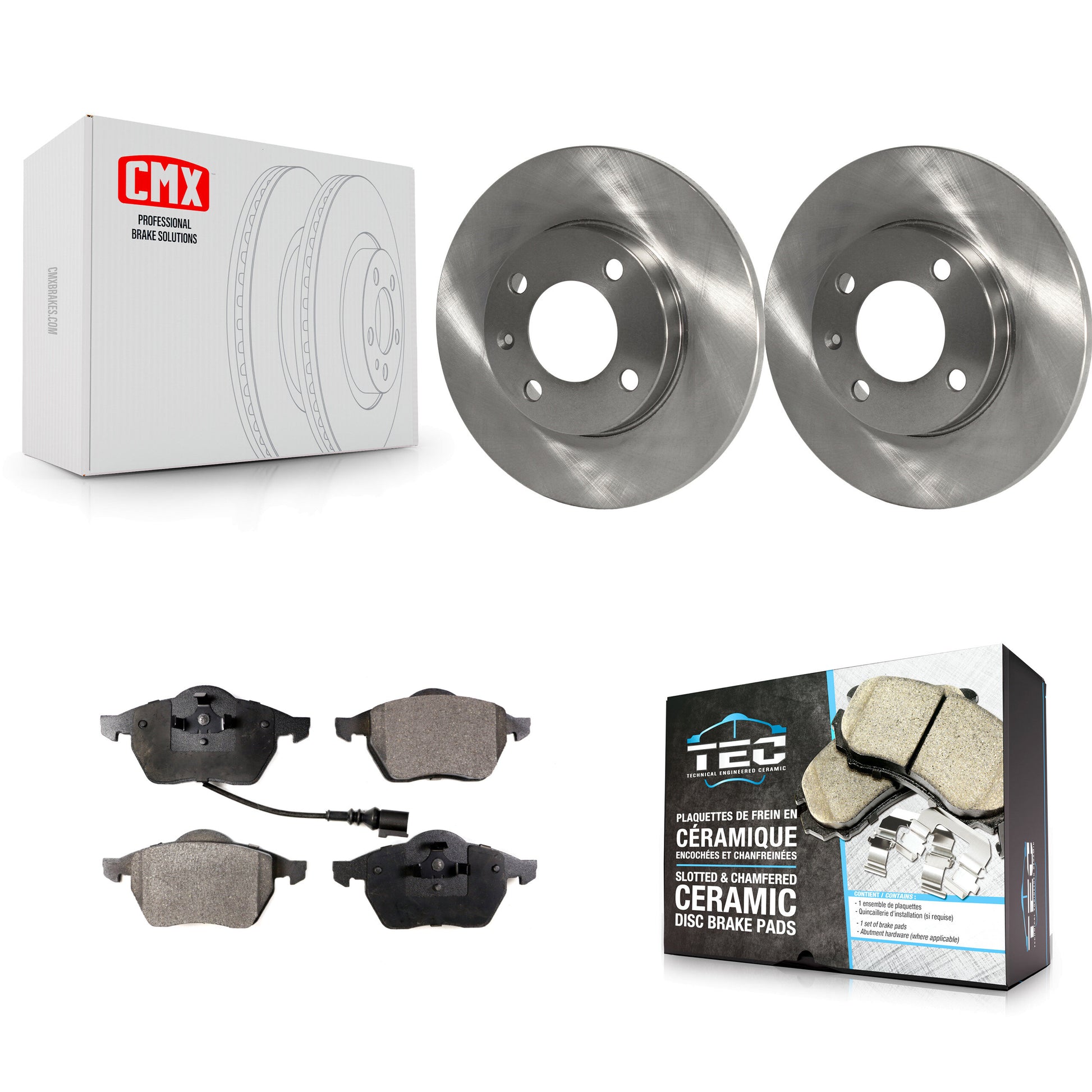 Transit Auto K8T-100251 Disc Brake Kit for 1996-1998 Volkswagen Jetta - Front product image
