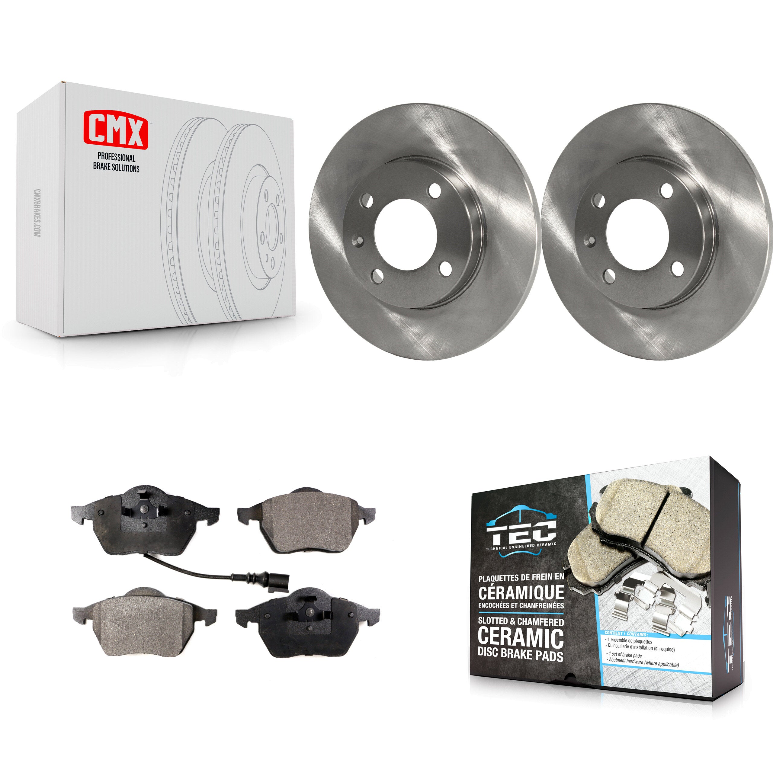 Transit Auto K8T-100251 Disc Brake Kit for 1996-1998 Volkswagen Jetta - Front product image