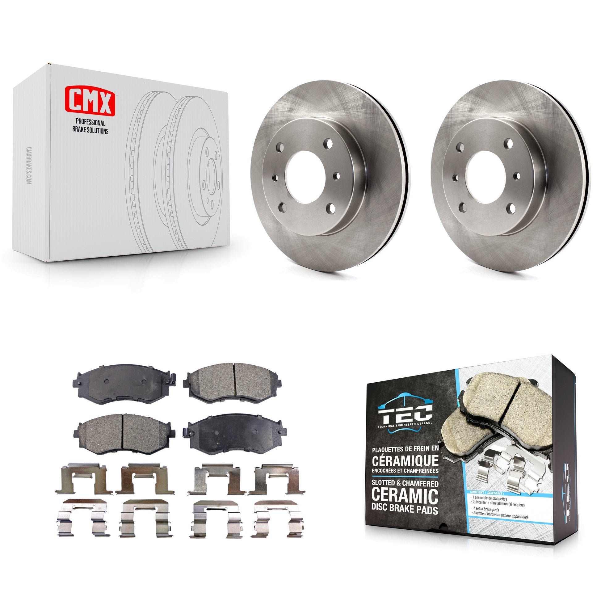 Transit Auto K8T-100257 Disc Brake Kit for 1989-2006 Nissan Sentra, Nissan 240SX, INFINITI G20 & more - Front product image
