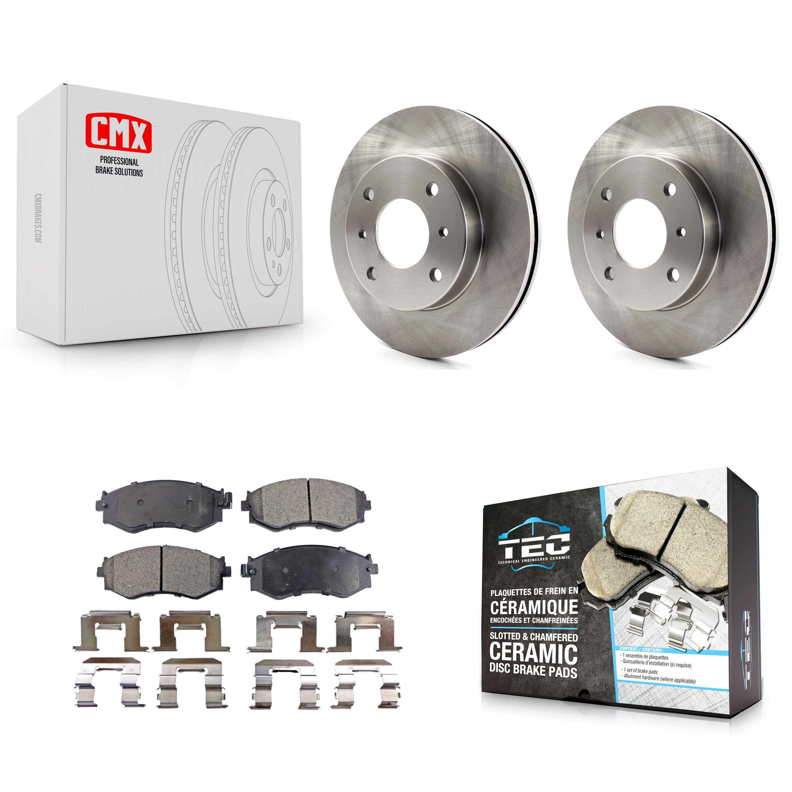 Transit Auto K8T-100257 Disc Brake Kit for 1989-2006 Nissan Sentra, Nissan 240SX, INFINITI G20 & more - Front product image
