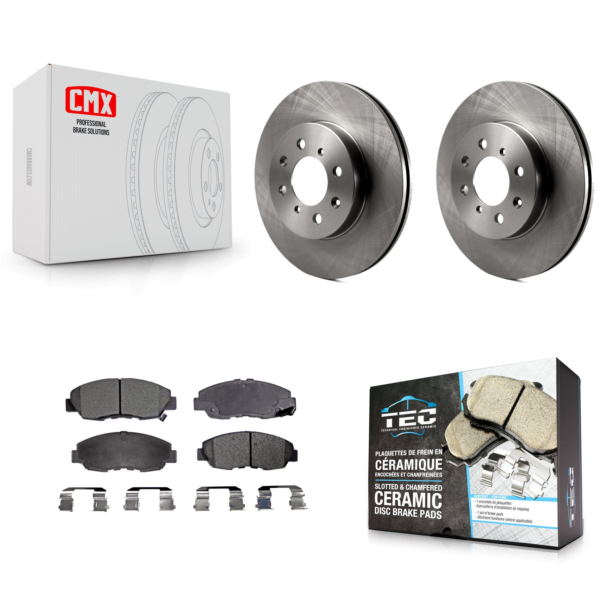 Transit Auto K8T-100261 Disc Brake Kit for 1996-2014 Honda Insight, Honda Civic, Acura EL - Front product image