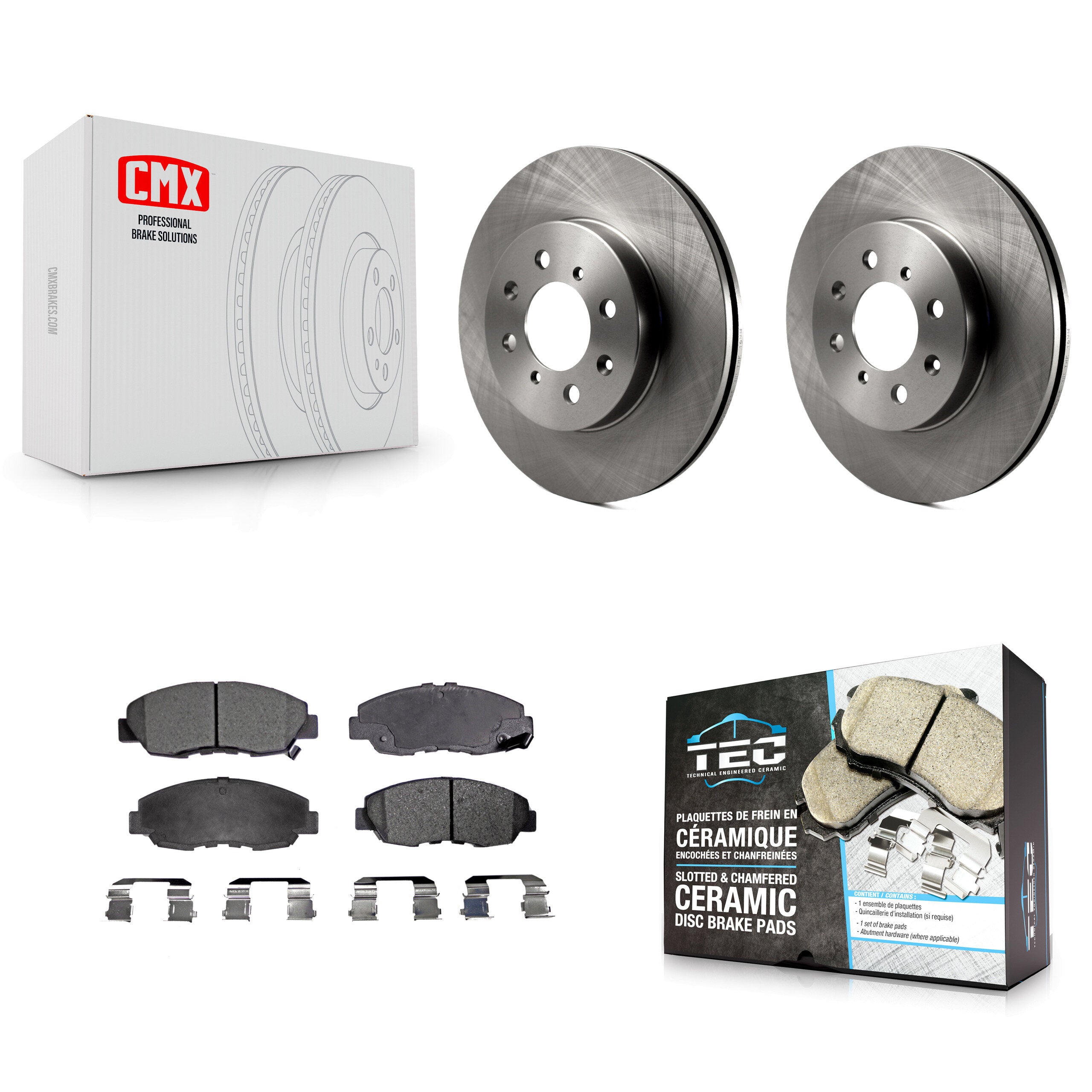 Transit Auto K8T-100261 Disc Brake Kit for 1996-2014 Honda Insight, Honda Civic, Acura EL - Front product image