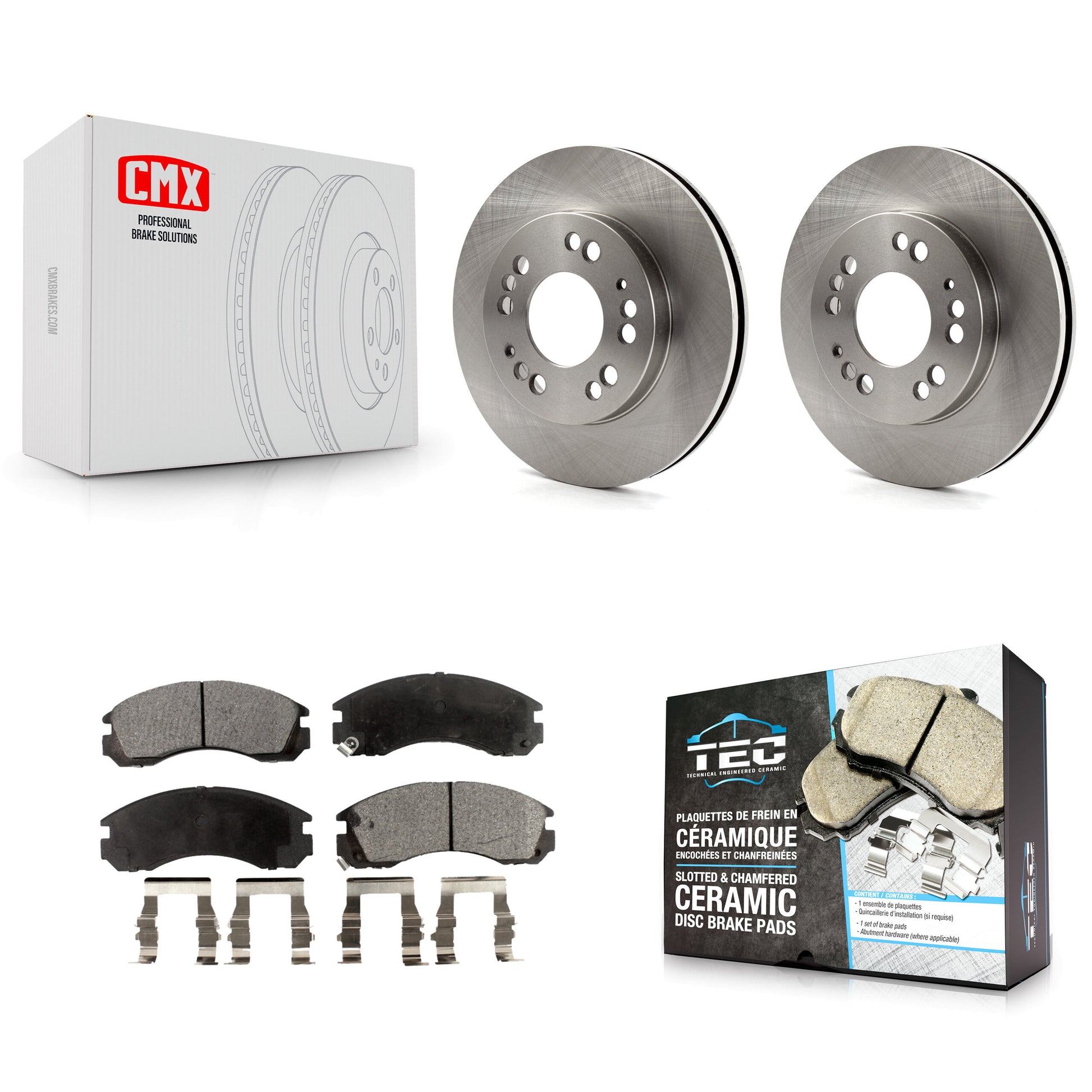 Transit Auto K8T-100273 Disc Brake Kit for 1992-1998 Eagle Talon, Mitsubishi Eclipse, Plymouth Laser - Front product image