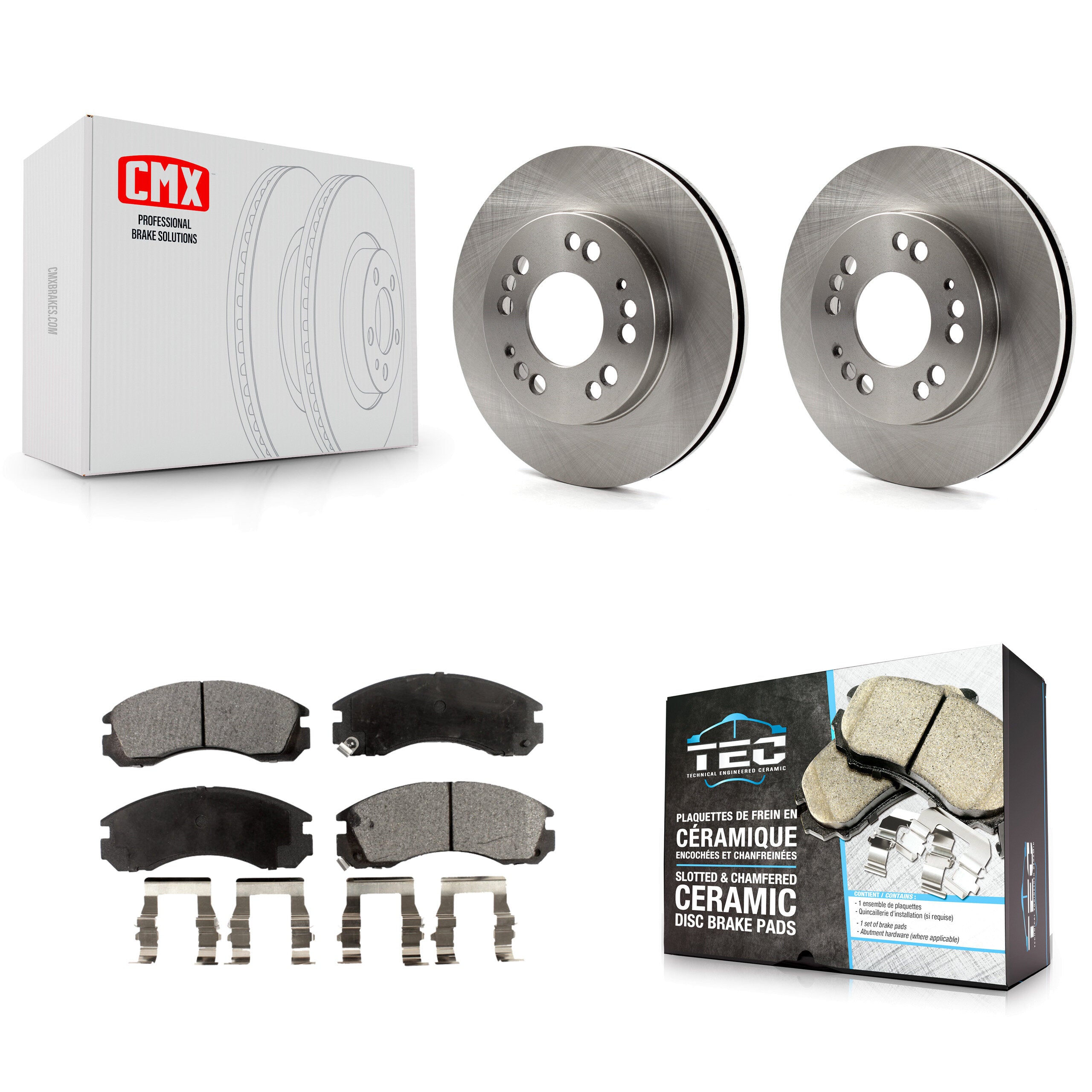Transit Auto K8T-100273 Disc Brake Kit for 1992-1998 Eagle Talon, Mitsubishi Eclipse, Plymouth Laser - Front product image