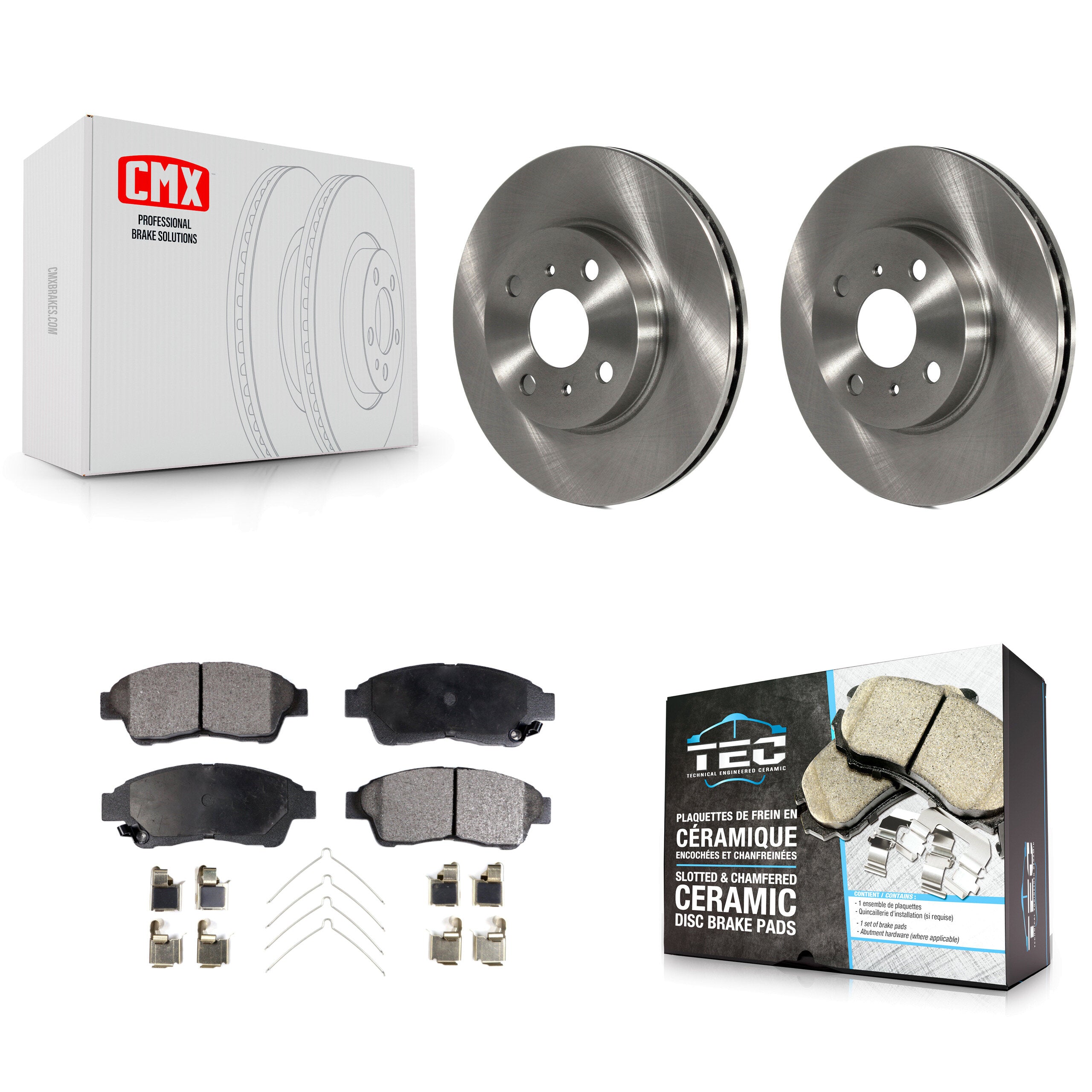 Transit Auto K8T-100283 Disc Brake Kit for 1993-1997 Geo Prizm, Toyota Corolla - Front product image