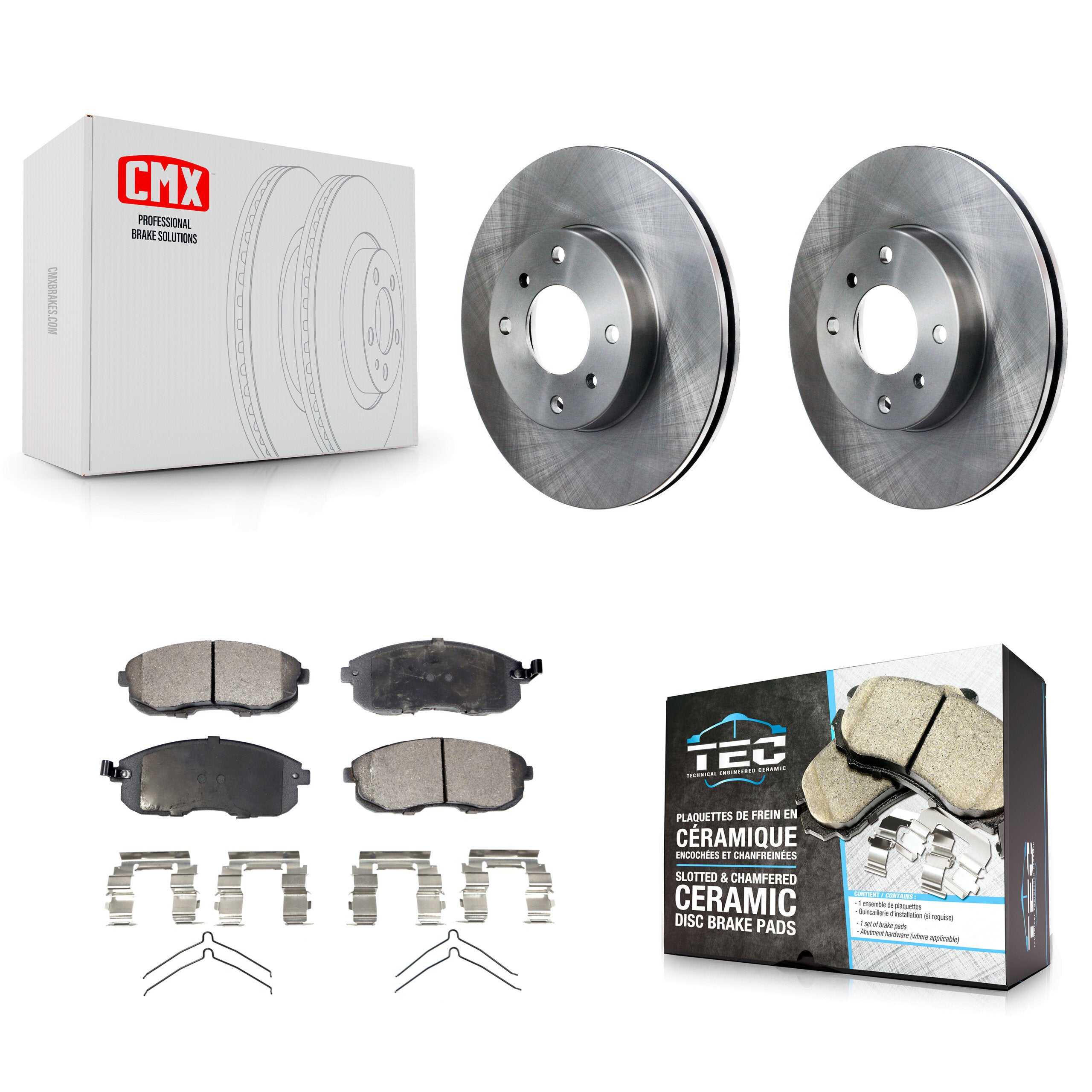 Transit Auto K8T-100286 Disc Brake Kit for 1993-2006 Nissan Sentra, INFINITI G20, Nissan Altima - Front product image