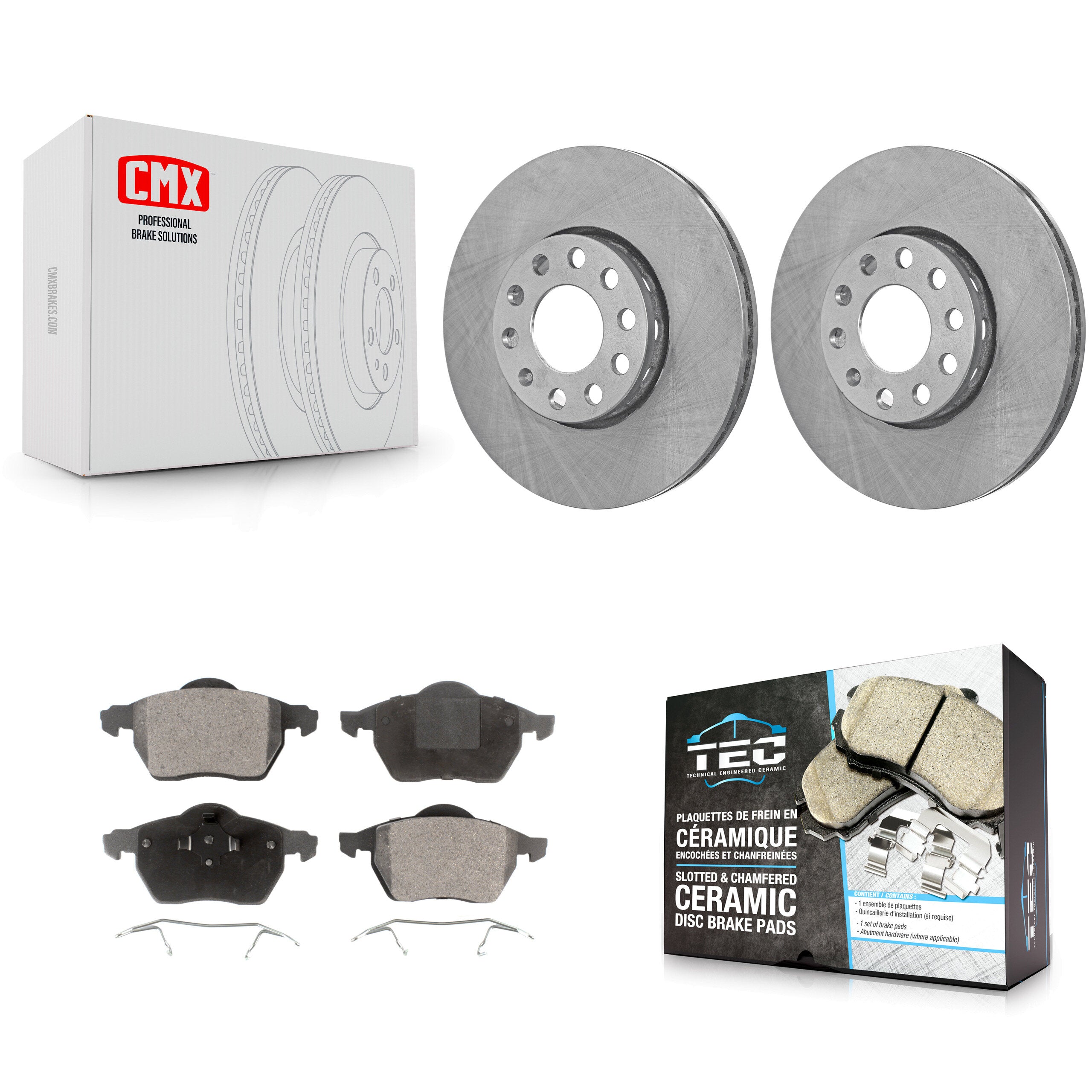 Transit Auto K8T-100288 Disc Brake Kit for 1999-2006 Volkswagen Passat, Audi A4, Audi A4 Quattro & more - Front product image