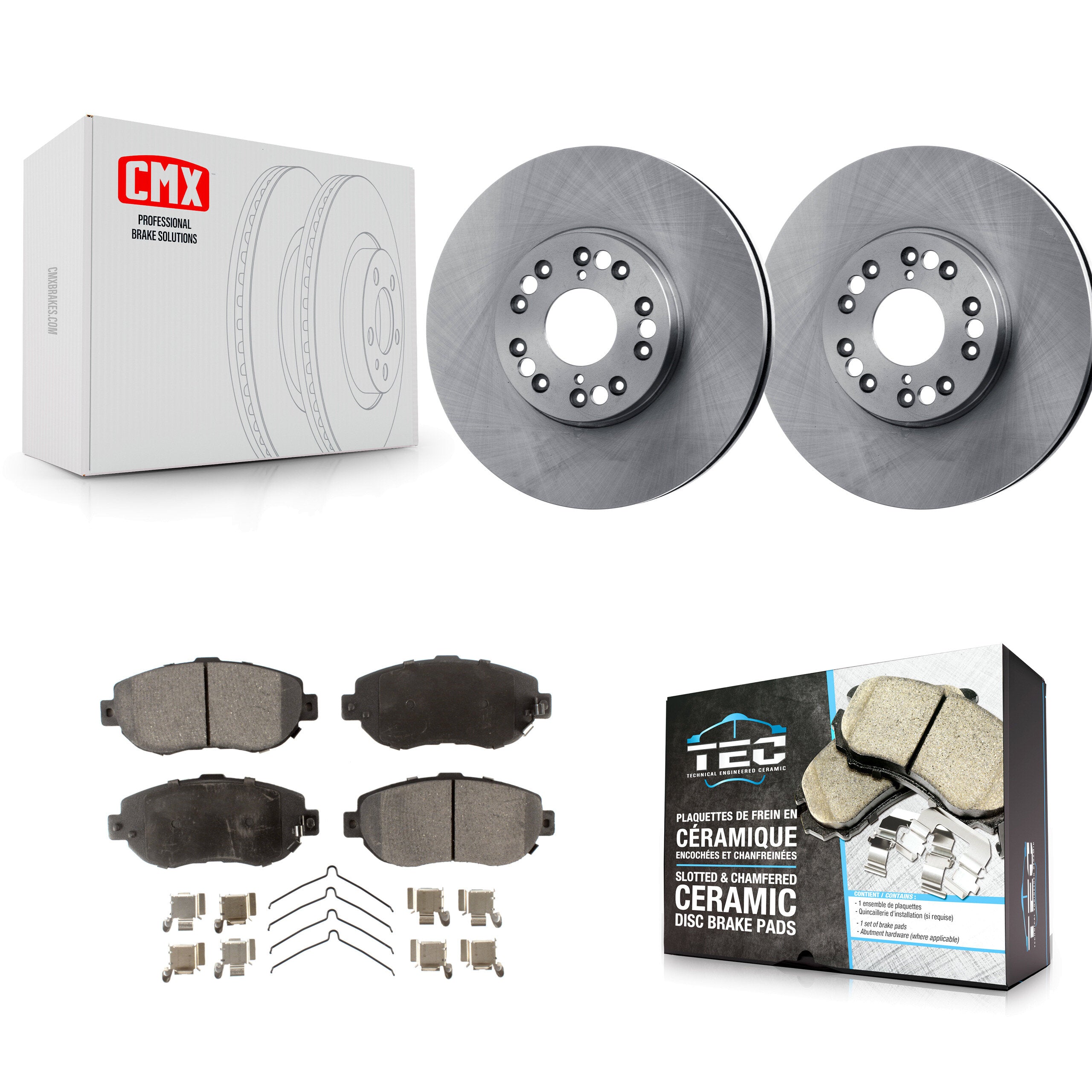 Transit Auto K8T-100291 Disc Brake Kit for 1993-2010 Lexus SC430, Lexus GS430, Lexus IS300 & more - Front product image