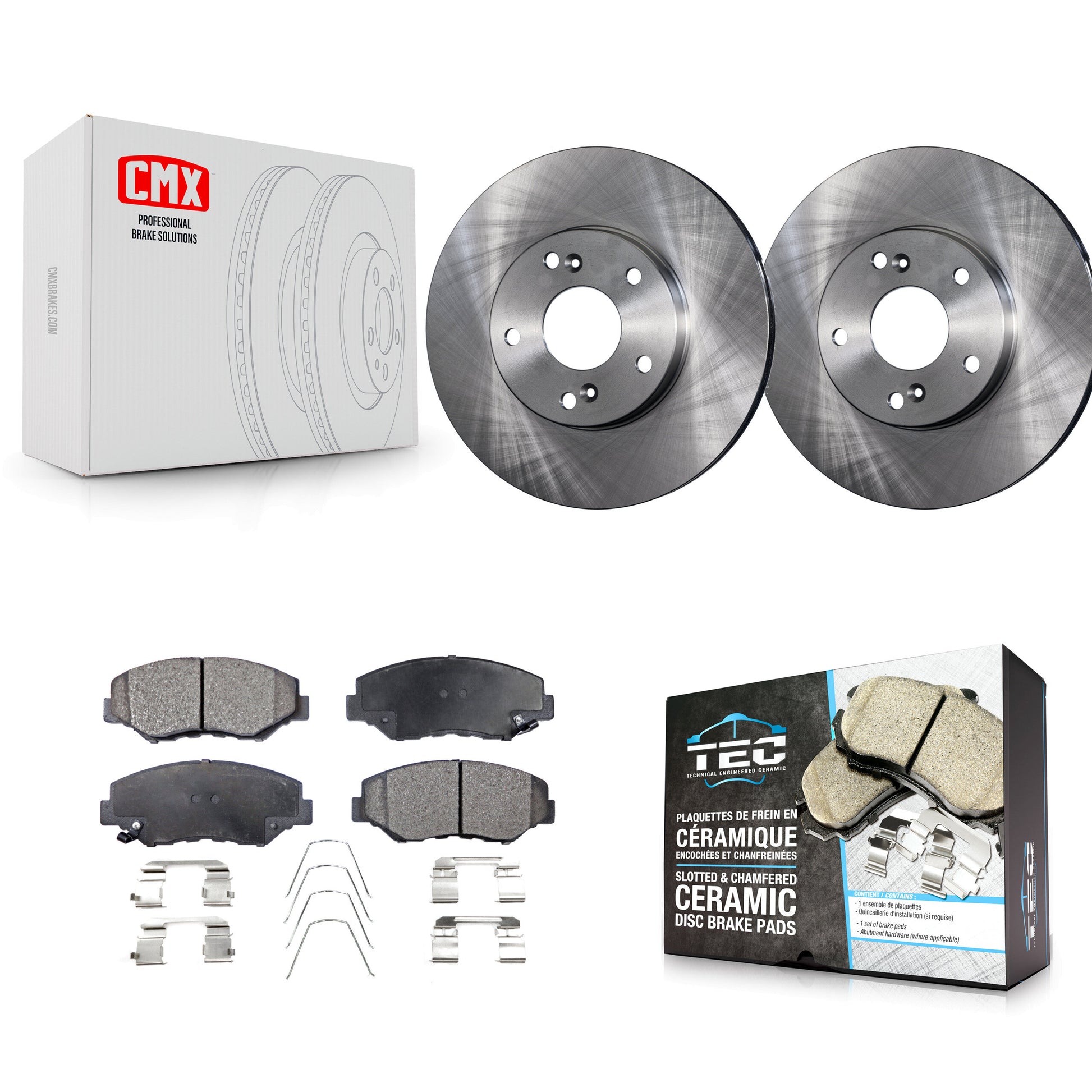 Transit Auto K8T-100315 Disc Brake Kit for 2003-2017 Honda Accord, Honda CR-Z, Honda Civic & more - Front product image