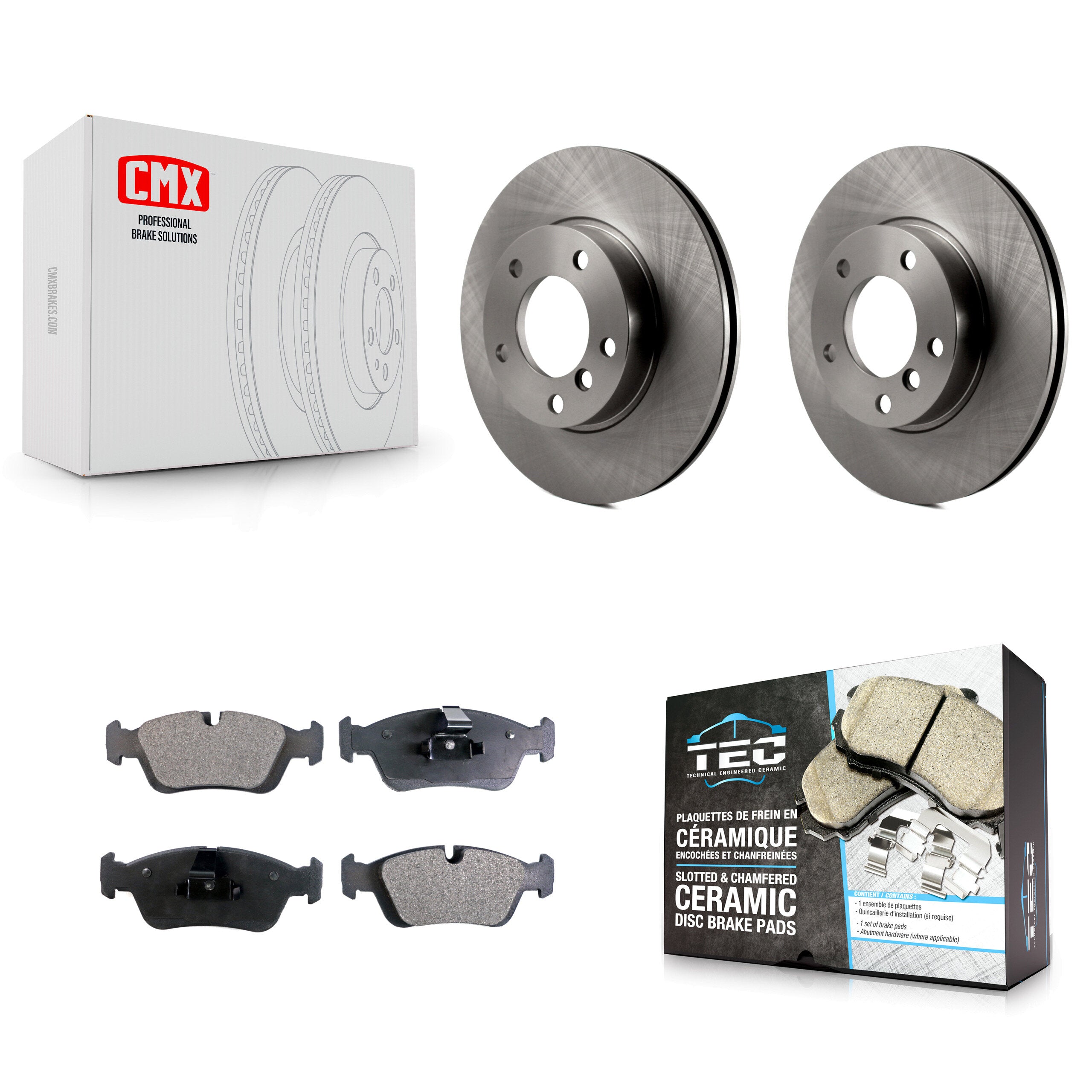 Transit Auto K8T-100321 Disc Brake Kit for 1991-2005 BMW Z4, BMW 320i, BMW Z3 & more - Front product image