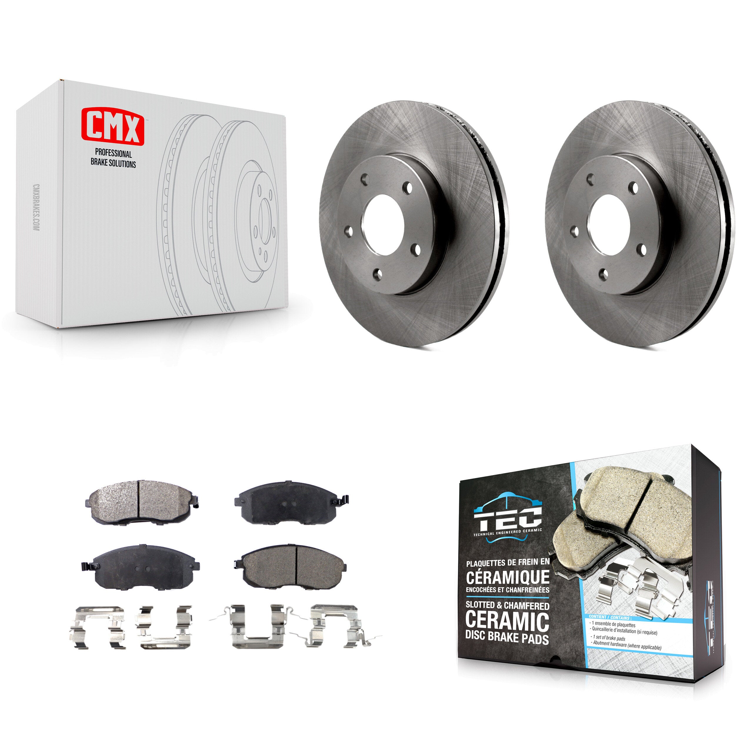 Transit Auto K8T-100347 Disc Brake Kit for 2000-2001 INFINITI I30, Nissan Maxima - Front product image