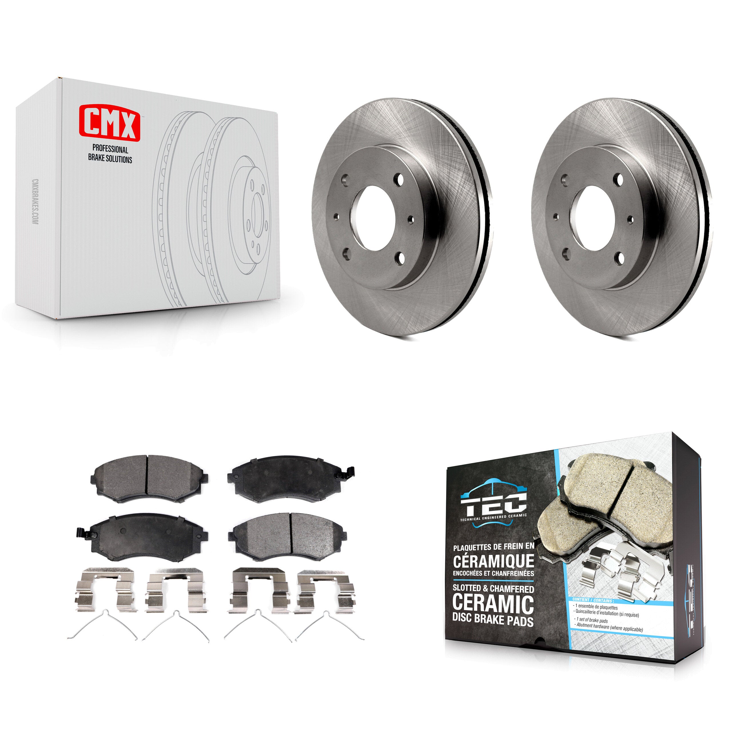 Transit Auto K8T-100355 Disc Brake Kit for 1998-2001 Hyundai Elantra, Hyundai Sonata, Hyundai Tiburon - Front product image