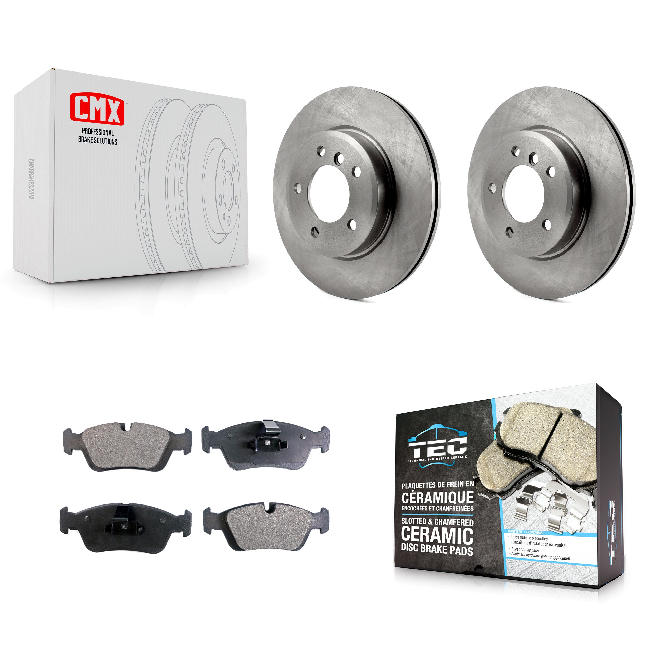 Transit Auto K8T-100362 Disc Brake Kit for 1998-2008 BMW Z4, BMW 320i, BMW 325Ci & more - Front product image