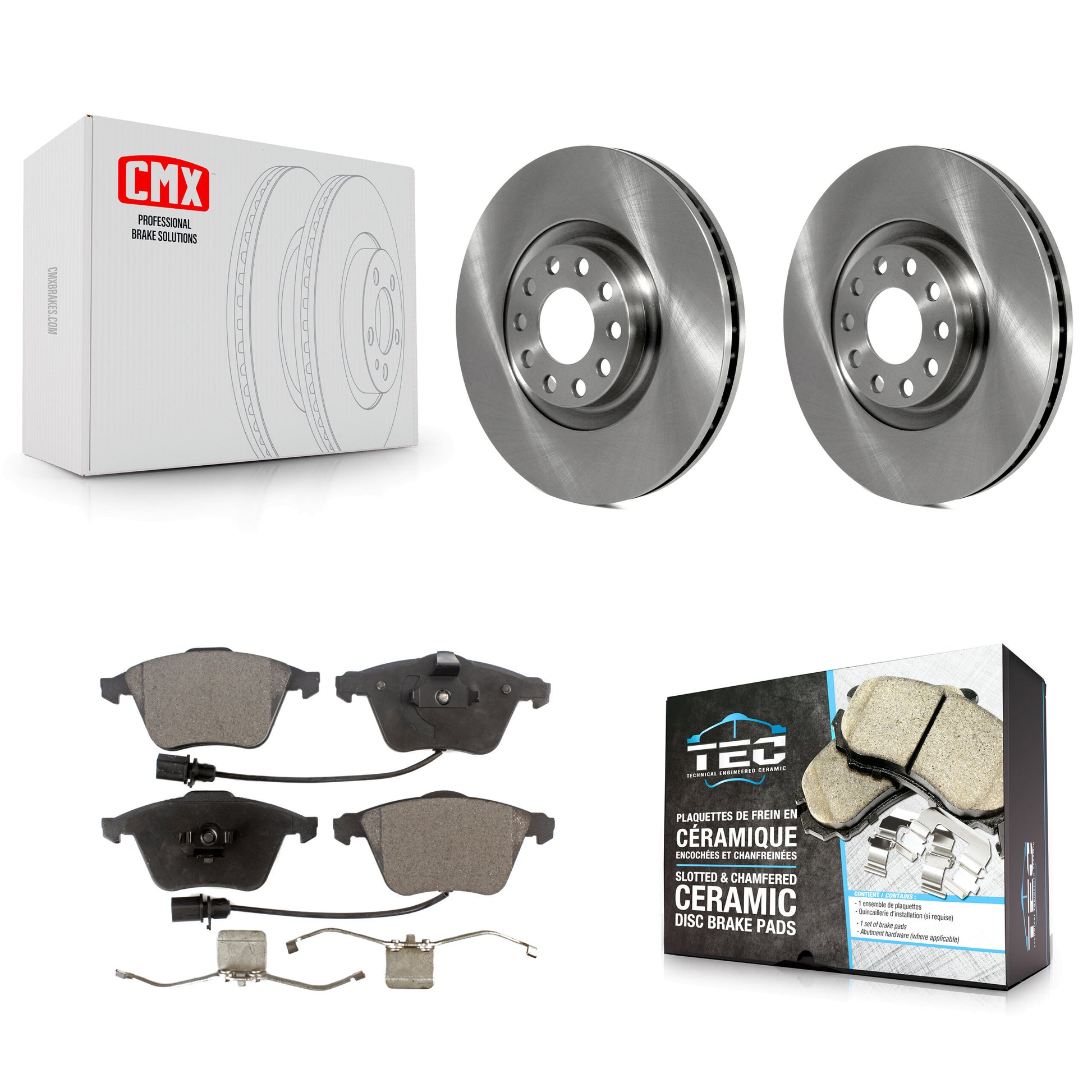 Transit Auto K8T-100364 Disc Brake Kit for 2005-2009 Audi A4, Audi A4 Quattro - Front product image