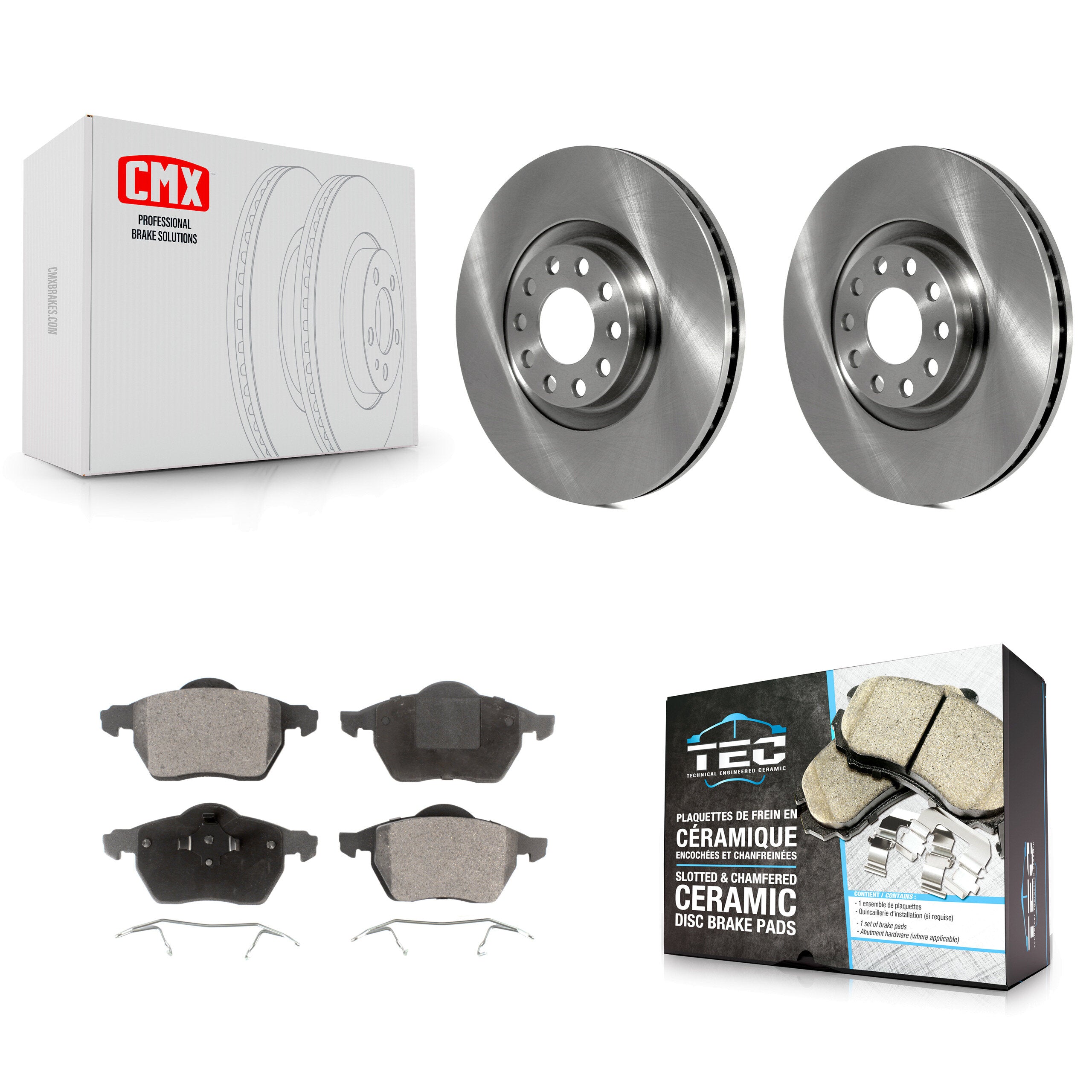 Transit Auto K8T-100365 Disc Brake Kit for 2000-2002 Audi S4, Audi A6 Quattro - Front product image