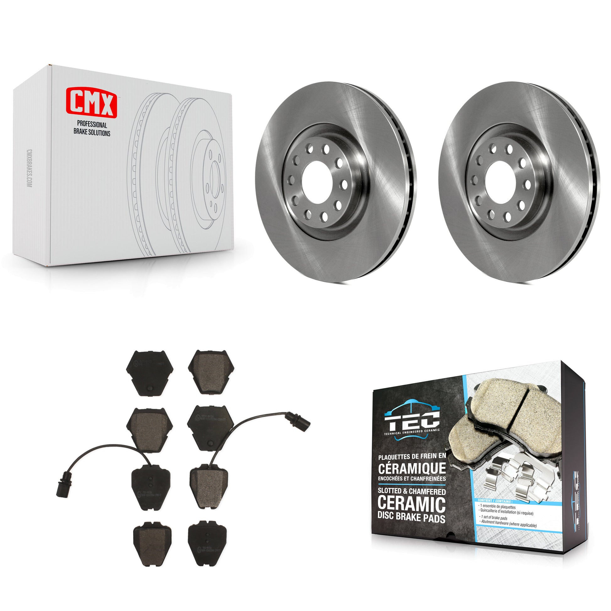 Transit Auto K8T-100367 Disc Brake Kit for 2000-2004 Audi S6, Audi A6, Audi A4 & more - Front product image