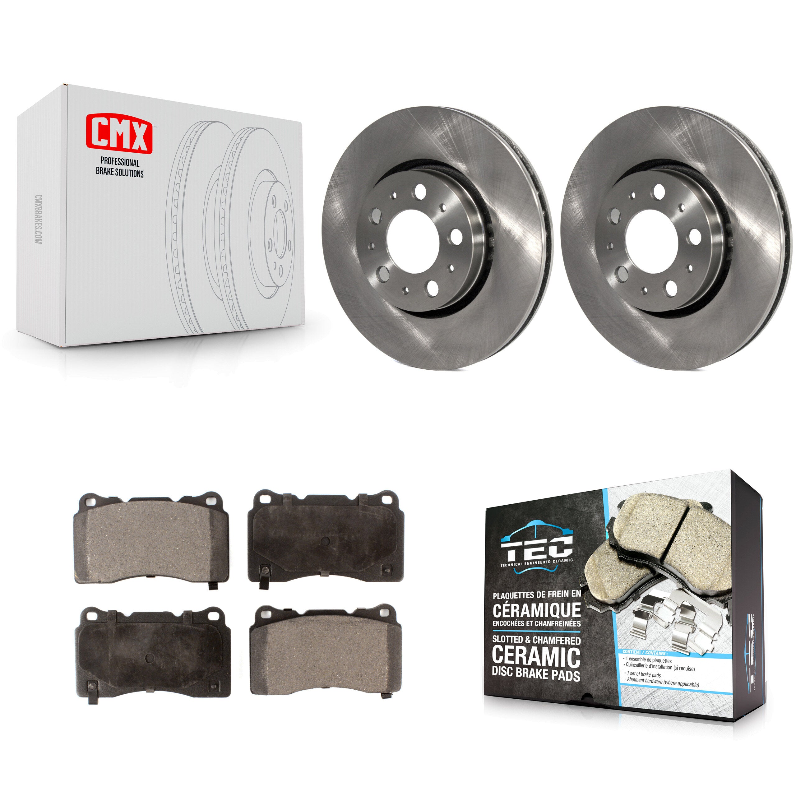Transit Auto K8T-100372 Disc Brake Kit for 2005-2007 Volvo V70 - Front product image