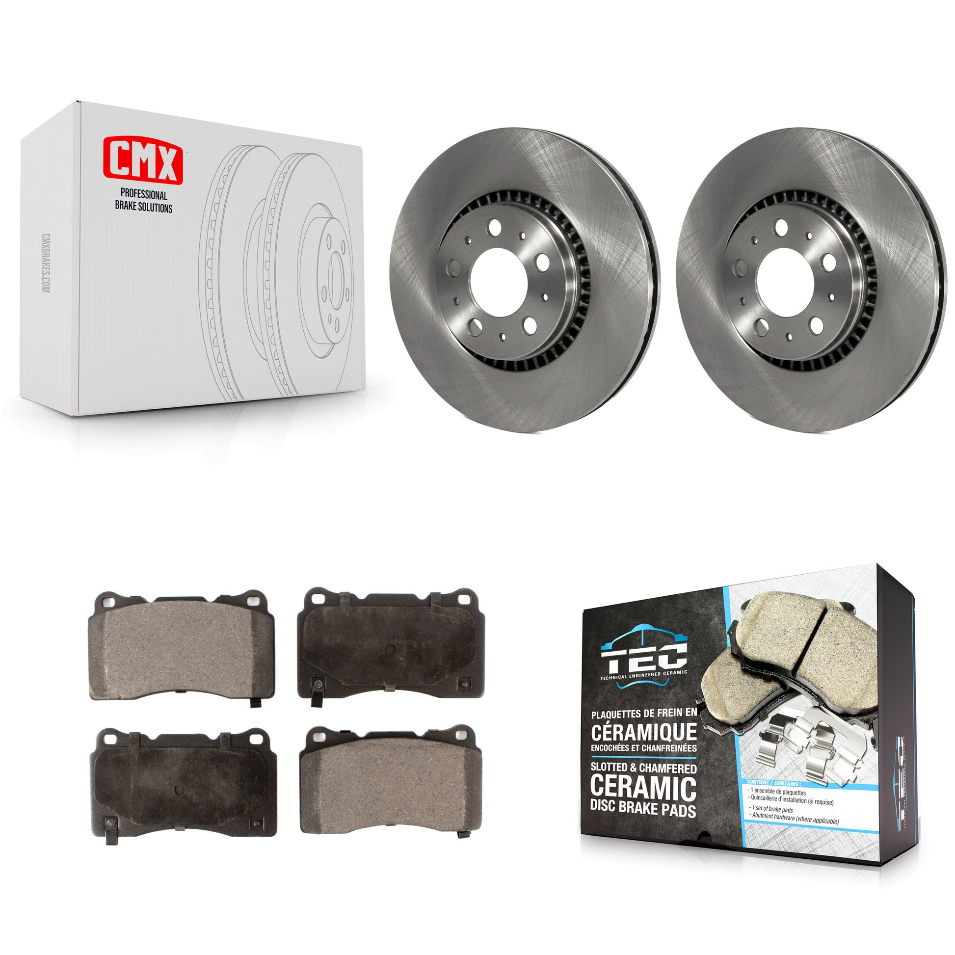 Transit Auto K8T-100374 Disc Brake Kit for 2005-2007 Volvo V70 - Front product image