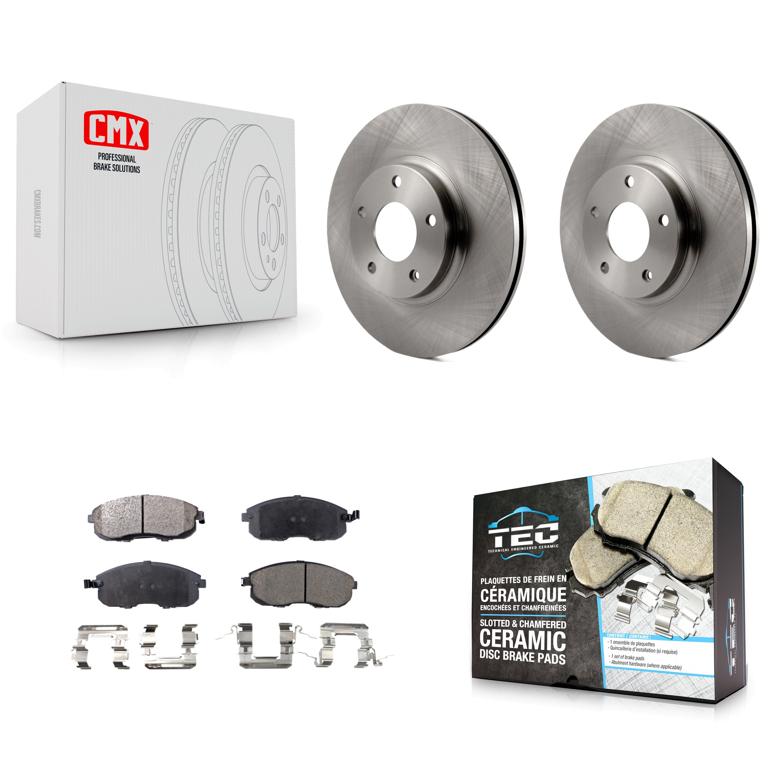 Transit Auto K8T-100382 Disc Brake Kit for 2002-2006 Nissan Altima, INFINITI I35, Nissan Maxima - Front product image