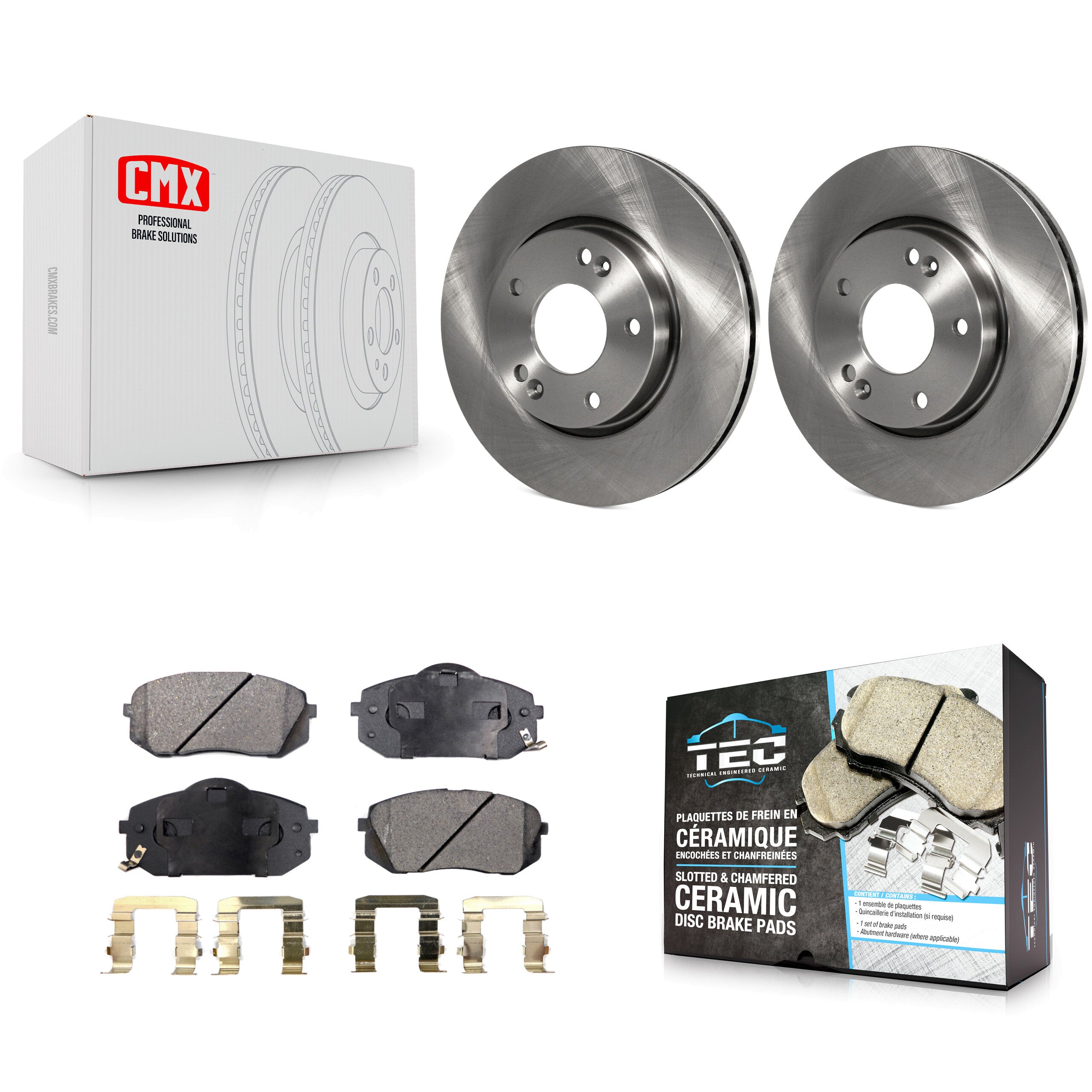 Transit Auto K8T-100388 Disc Brake Kit for 2010-2012 Kia Rondo - Front product image