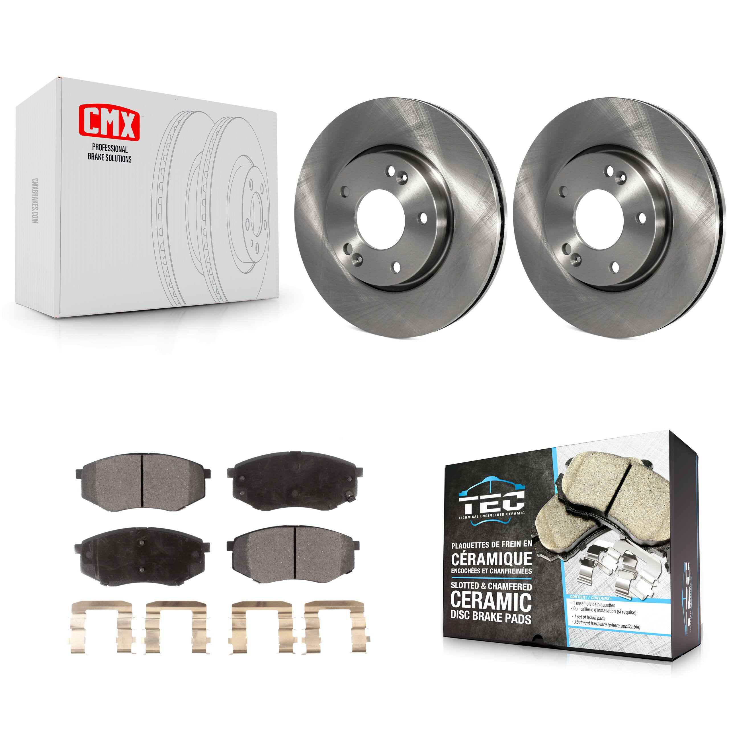Transit Auto K8T-100390 Disc Brake Kit for 2010-2012 Kia Sportage, Hyundai Tucson - Front product image