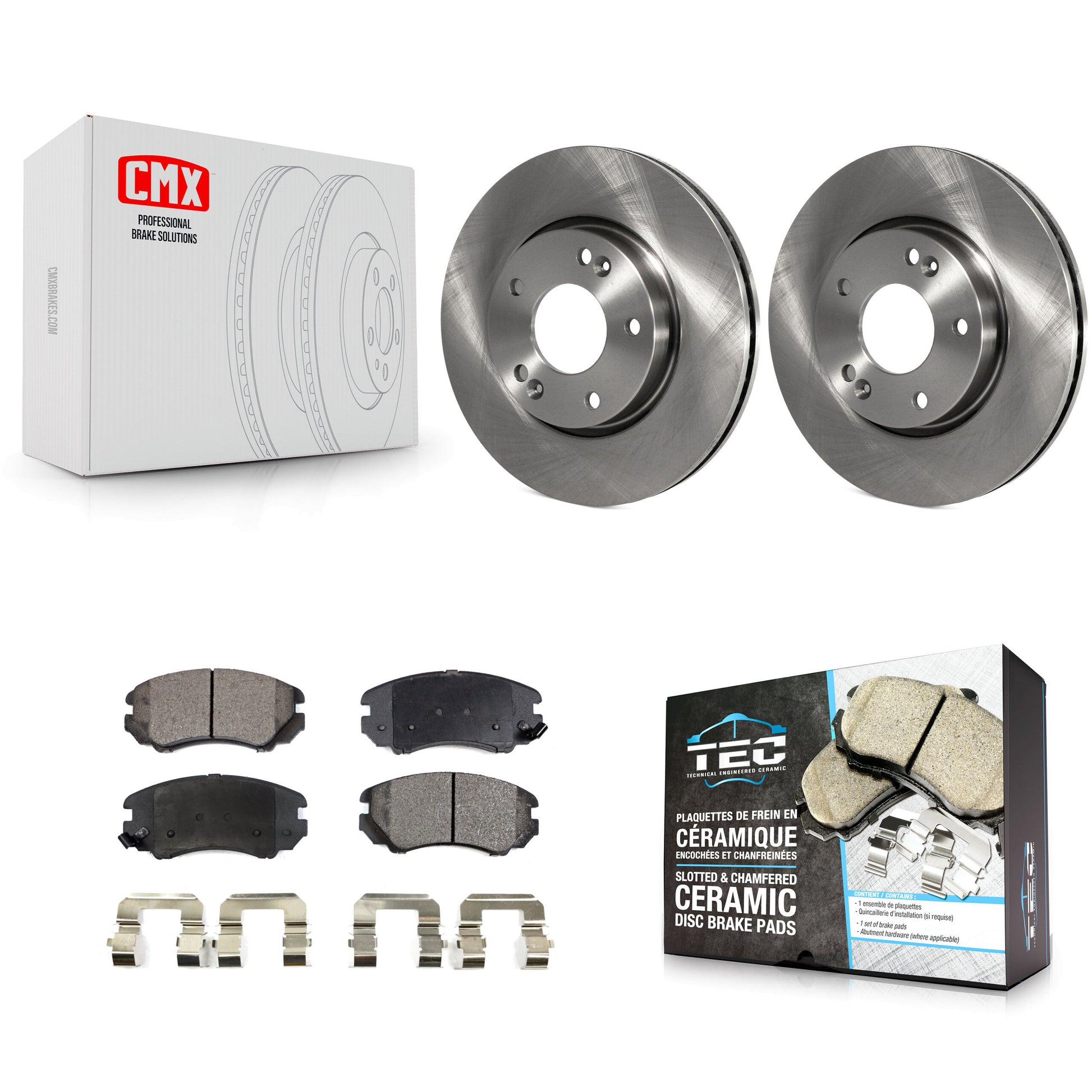 Transit Auto K8T-100392 Disc Brake Kit for 2003-2013 Kia Soul, Hyundai Tiburon, Kia Magentis & more - Front product image