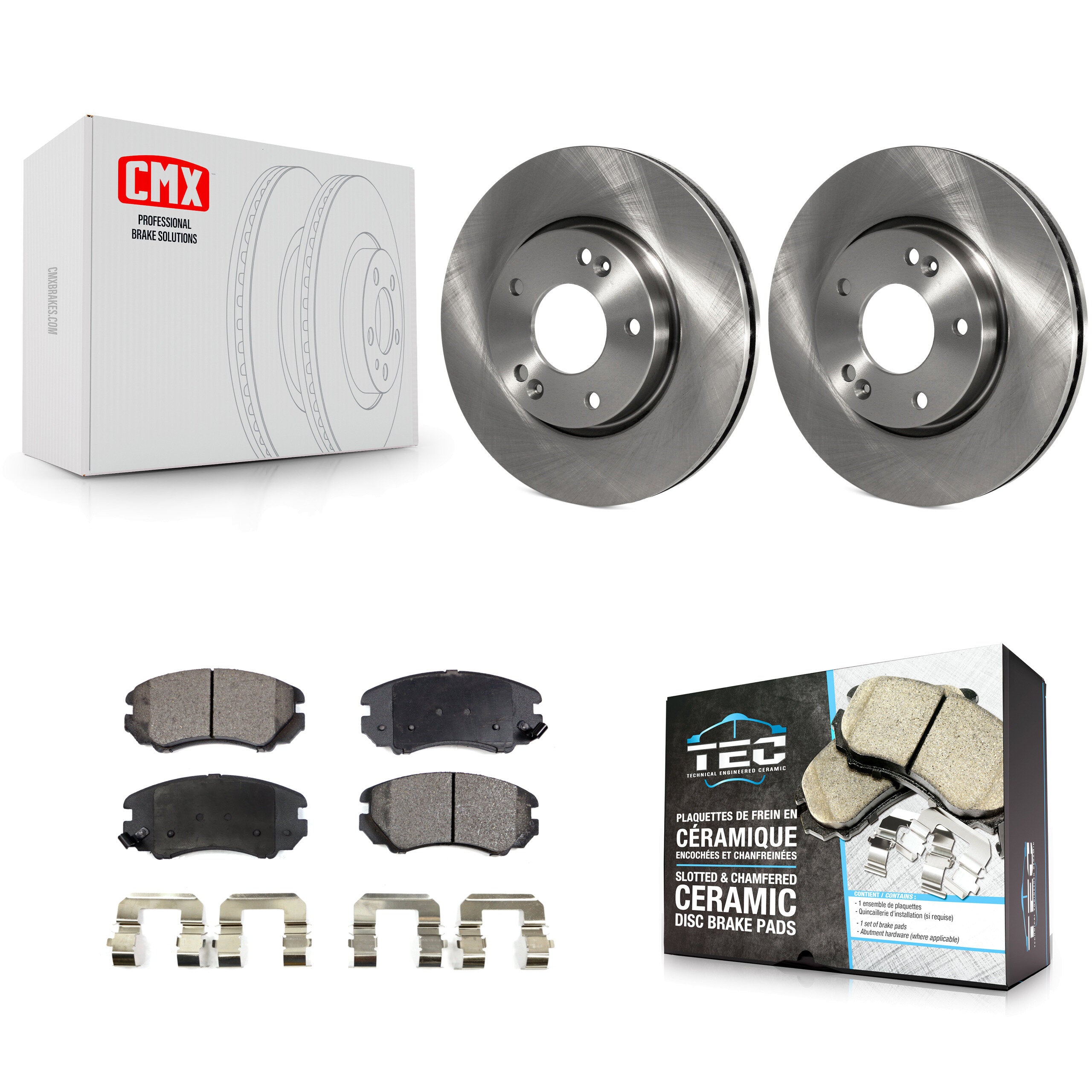 Transit Auto K8T-100392 Disc Brake Kit for 2003-2013 Kia Soul, Hyundai Tiburon, Kia Magentis & more - Front product image