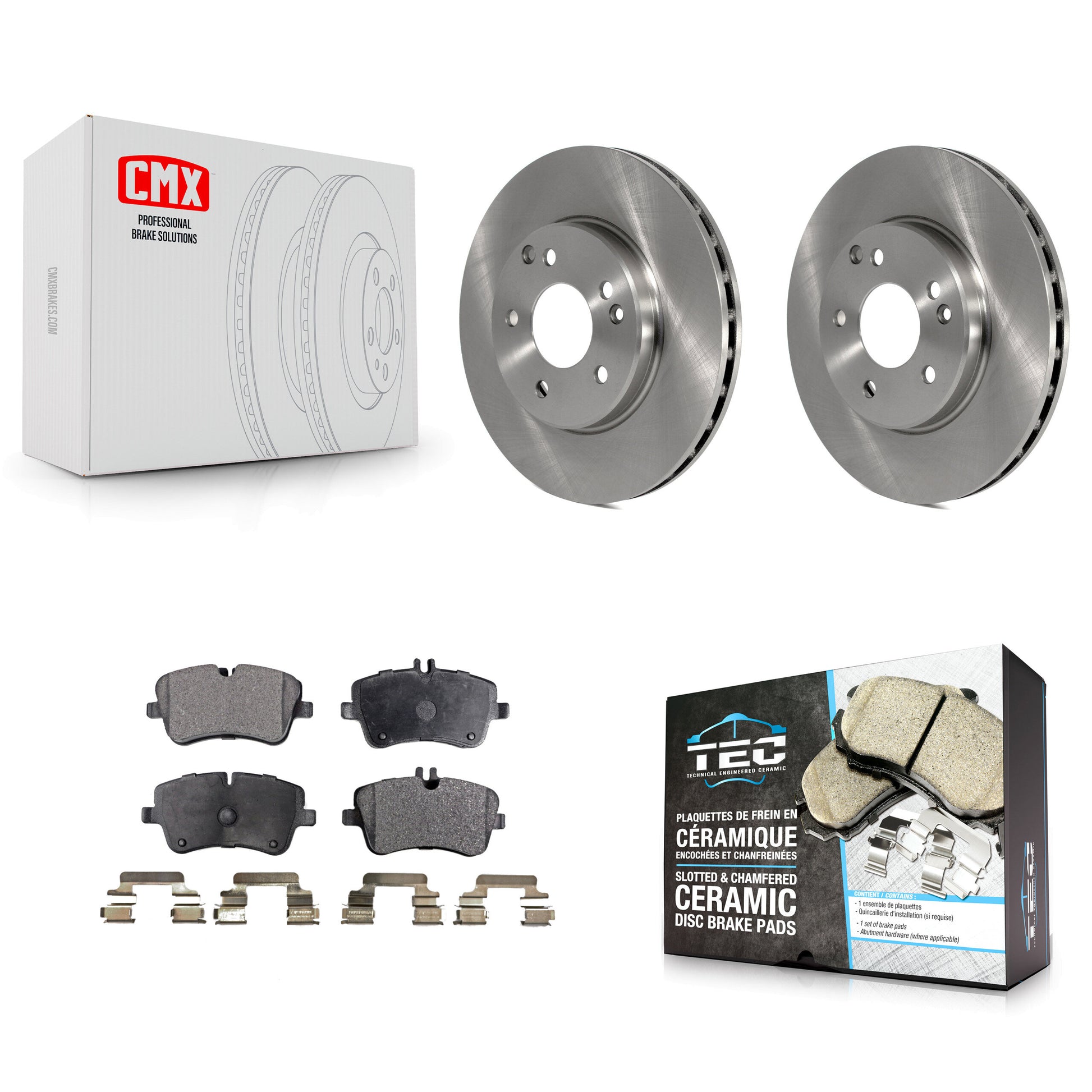 Transit Auto K8T-100398 Disc Brake Kit for 2001-2007 Mercedes-Benz C230, Mercedes-Benz C240 - Front product image