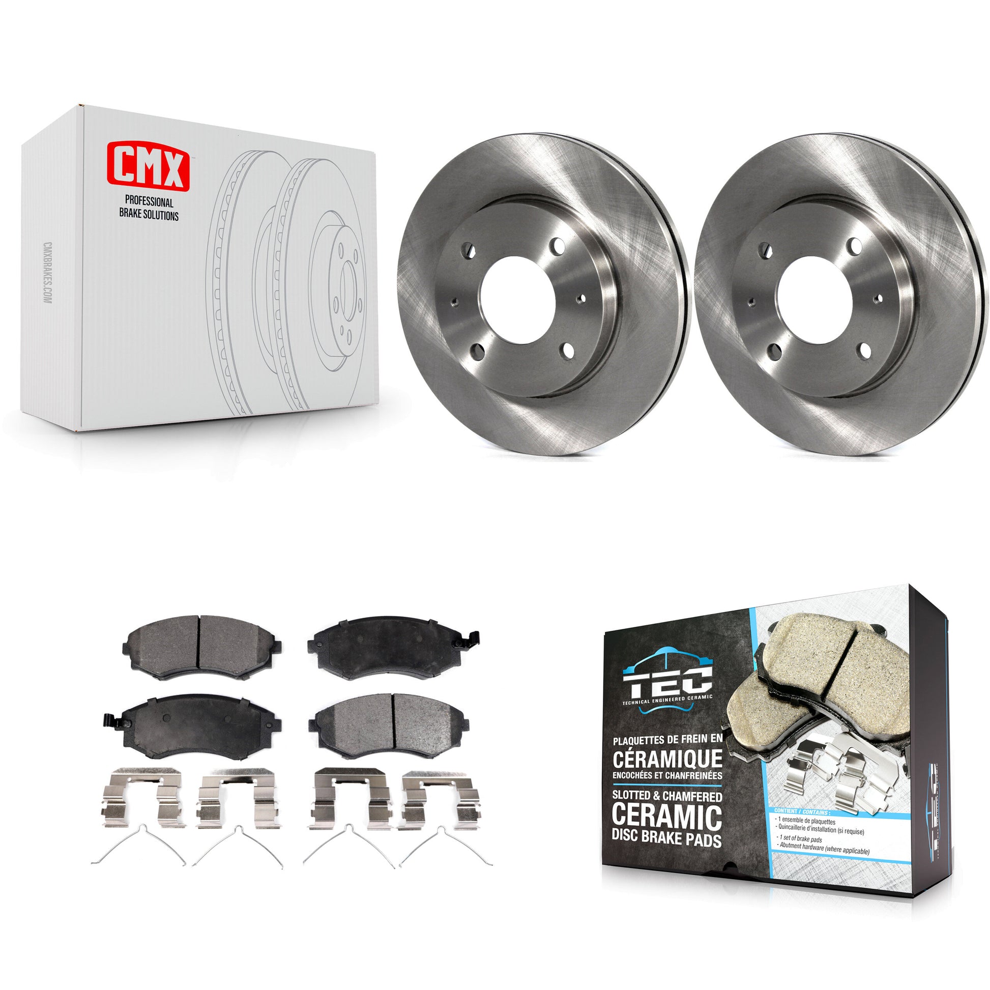 Transit Auto K8T-100399 Disc Brake Kit for 2001-2006 Hyundai Elantra, Kia Magentis, Kia Optima & more - Front product image