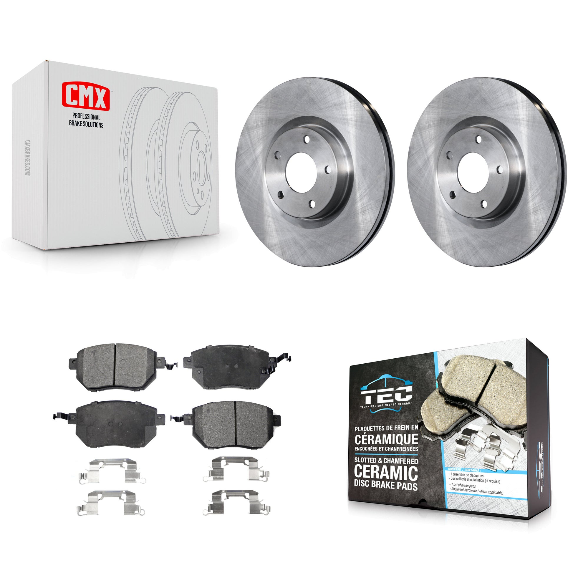 Transit Auto K8T-100425 Disc Brake Kit for 2003-2005 INFINITI FX35, INFINITI FX45, Nissan Altima & more - Front product image